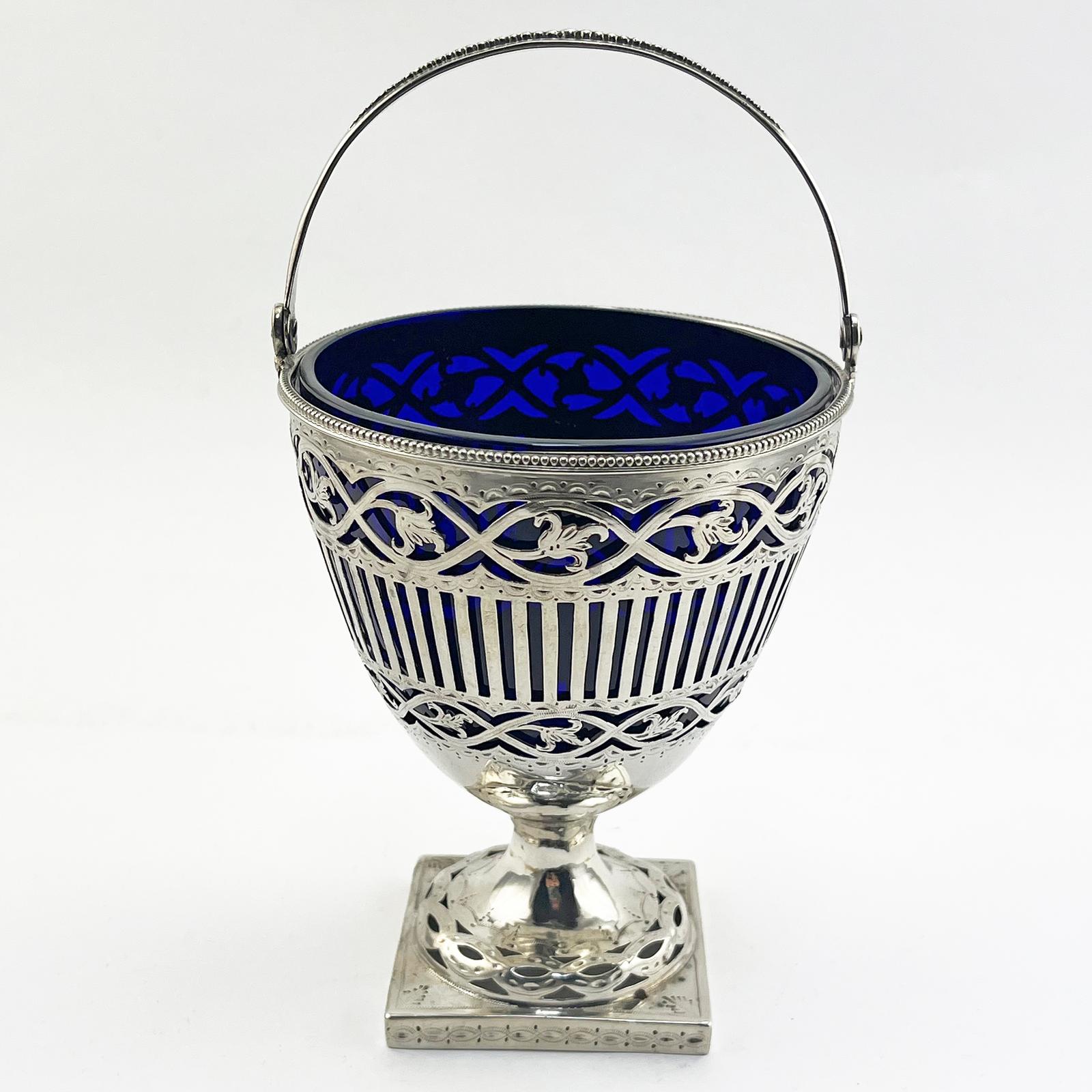 Elegant George III Sterling Silver Sugar Basket (1 of 7) Elegant George III Sterling Silver Sugar Basket (1 of 7)