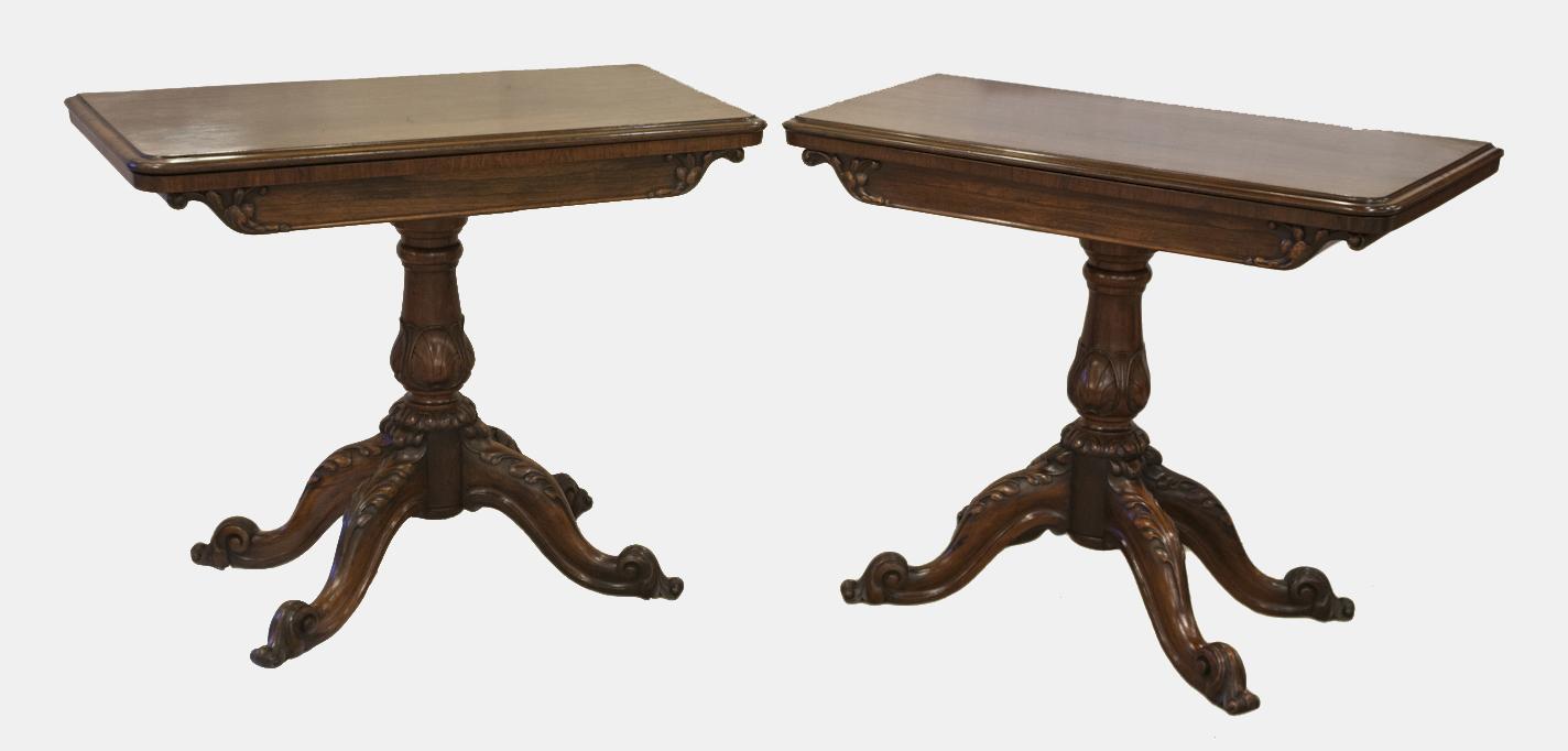 19th Century Rosewood Card Tables (1 of 1) 19th Century Rosewood Card Tables (1 of 1)