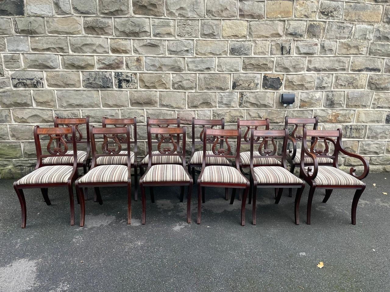 Antique Matching Set of 12 Dining Chairs (1 of 13)