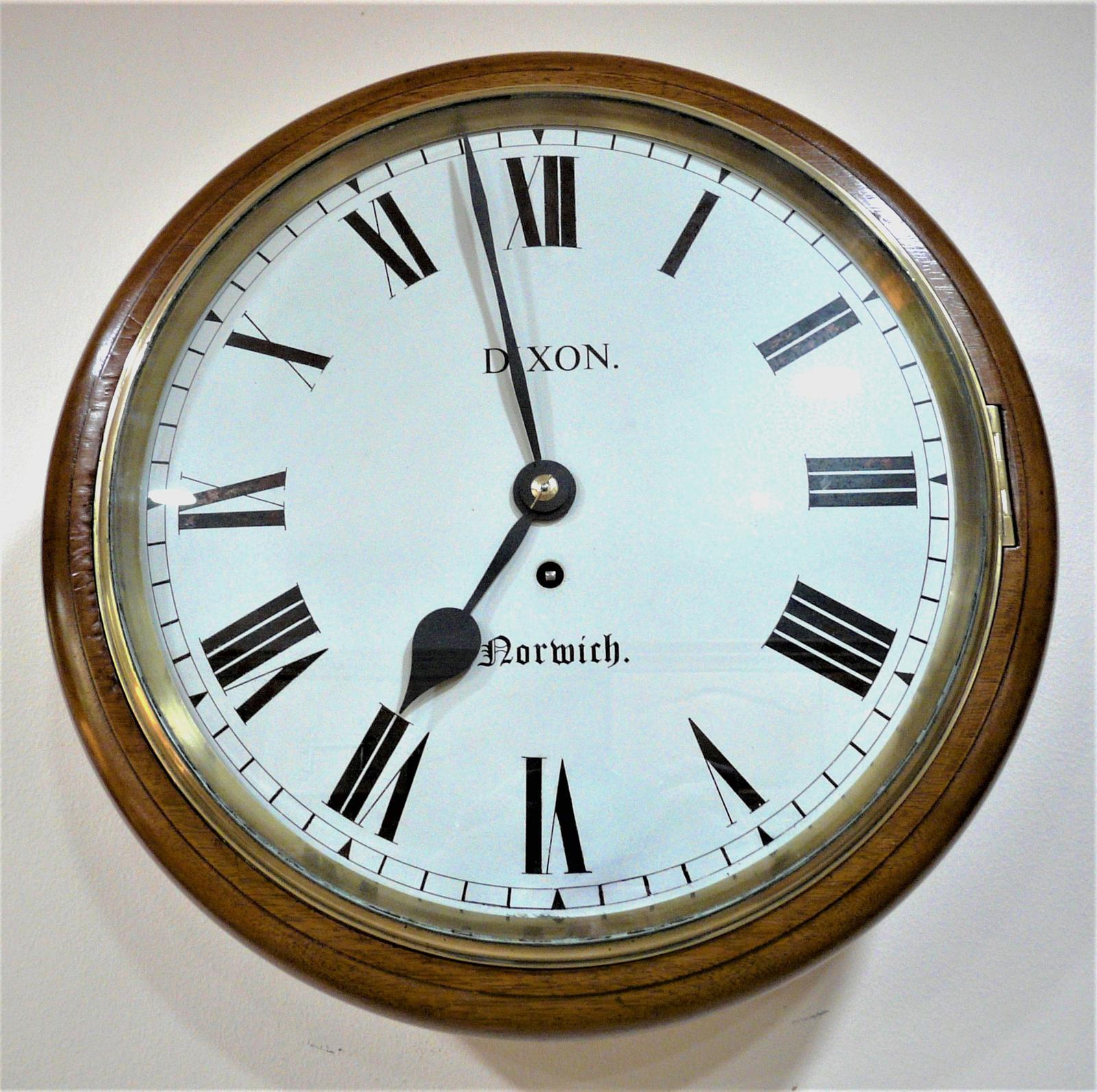Wonderful 12” English Fusee Dial Timepiece by Thomas Dixon 1880 (1 of 4) Wonderful 12” English Fusee Dial Timepiece by Thomas Dixon 1880 (1 of 4)