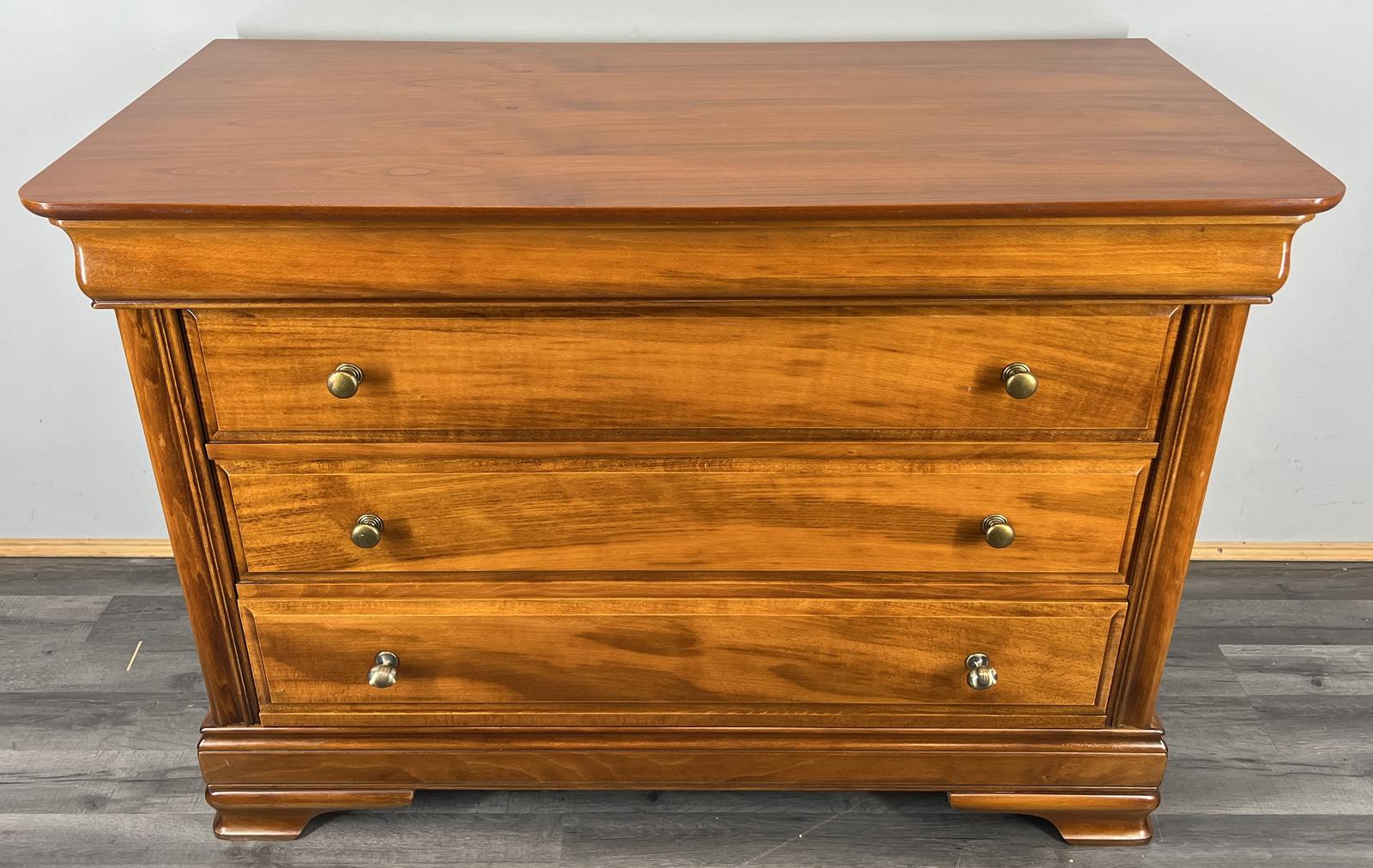 Chest of Drawers Vintage French Style 3 Drawer Brass Handles Cabinet (1 of 11)