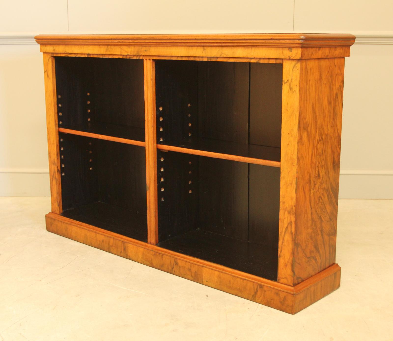 Victorian Walnut Open Bookcase (1 of 10)