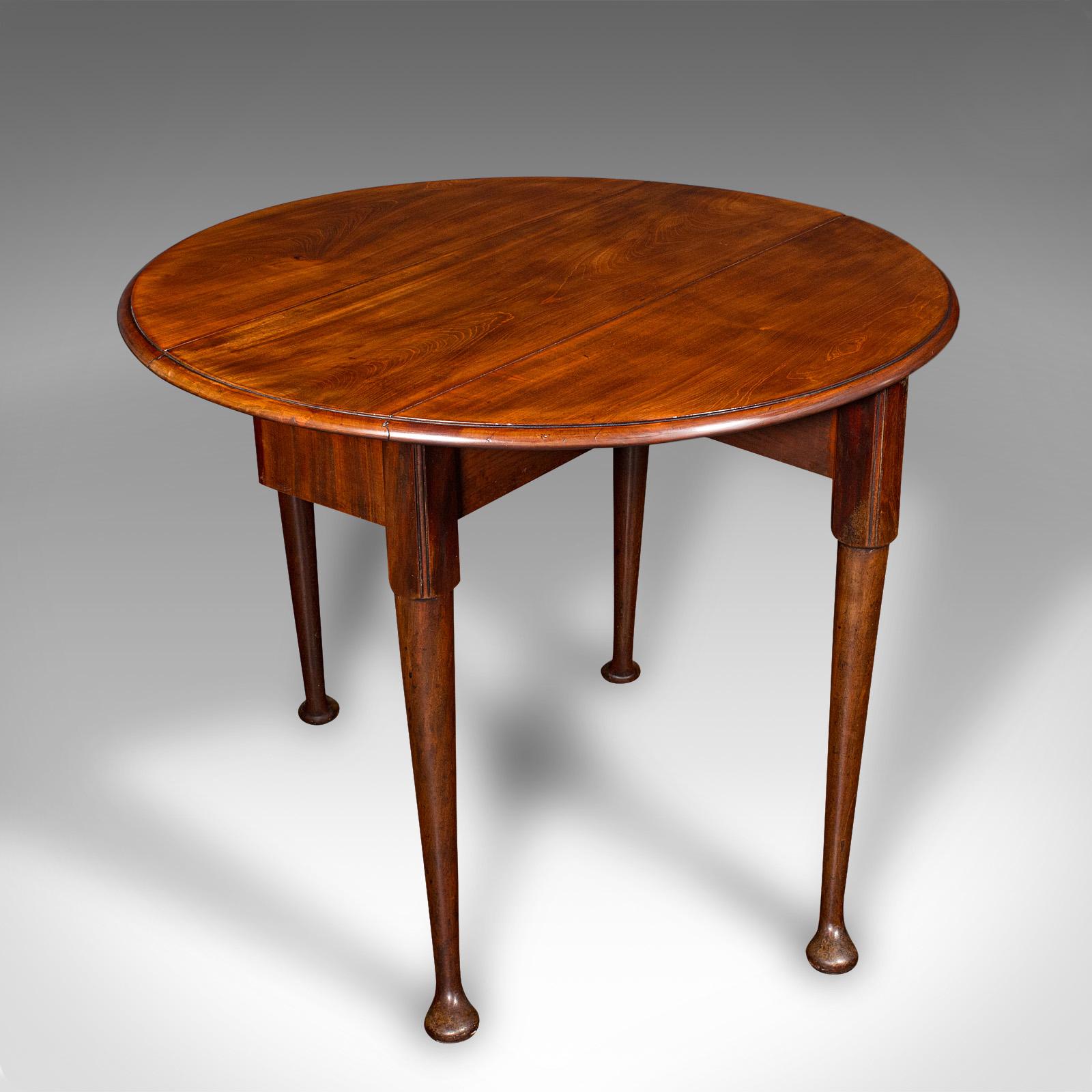 Antique 4 Seat Drop Leaf Supper Table, English, Extending - Georgian (1 of 11)