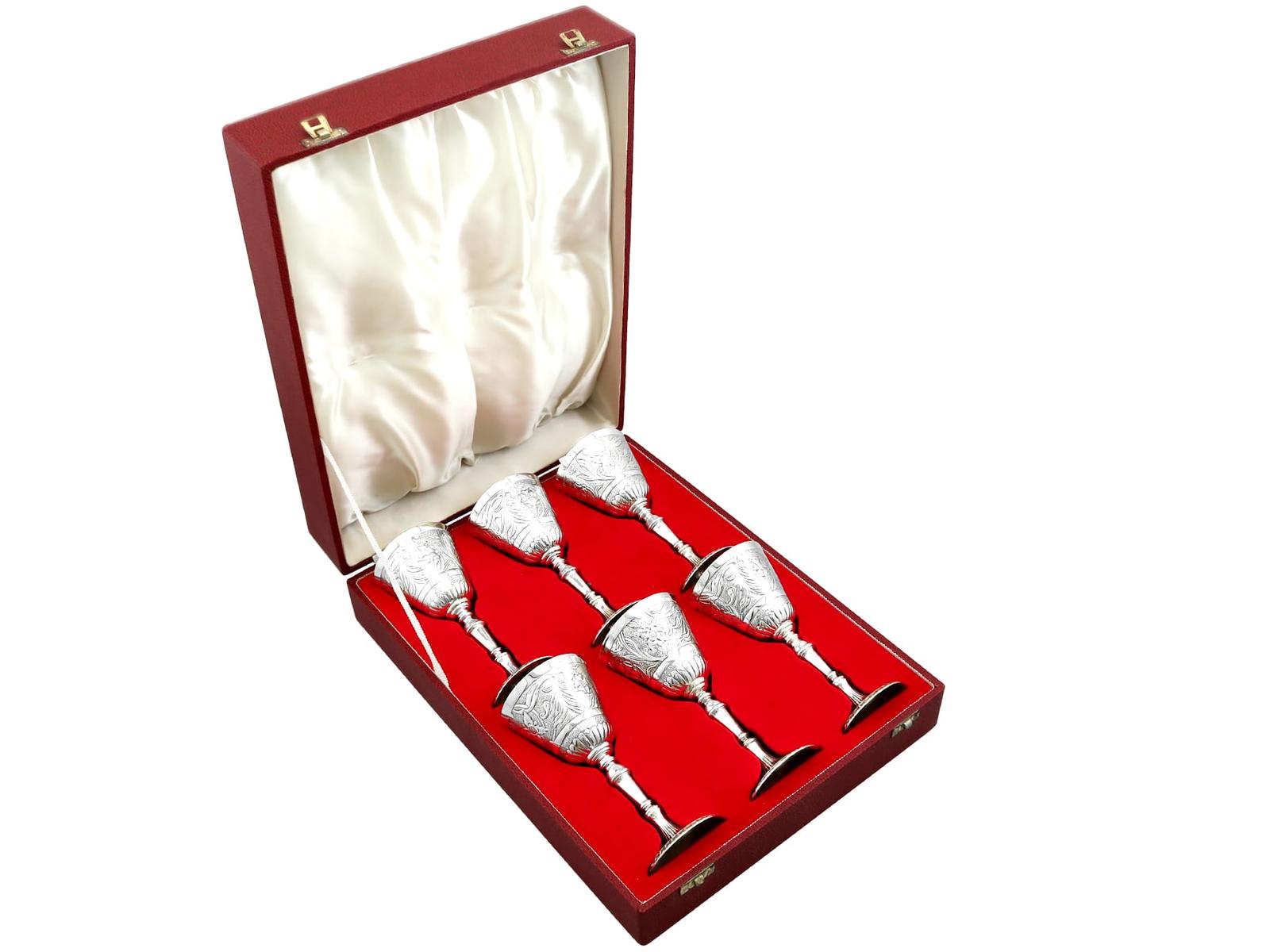 Vintage Sterling Silver Goblets 1969 (1 of 14)