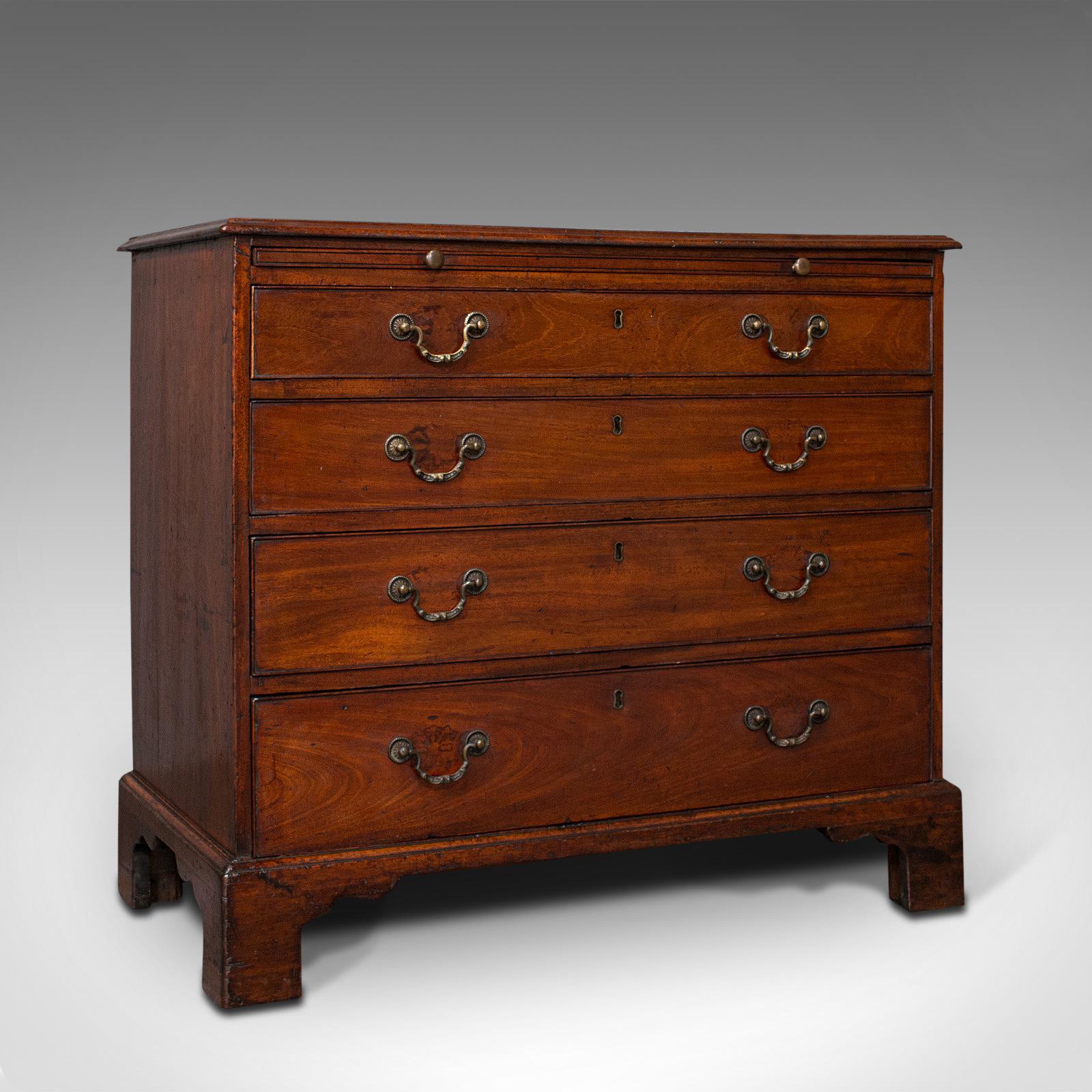 Antique Bachelor's Chest of Drawers, English, Flame Mahogany, Georgian c.1780 (1 of 12) Antique Bachelor's Chest of Drawers, English, Flame Mahogany, Georgian c.1780 (1 of 12)