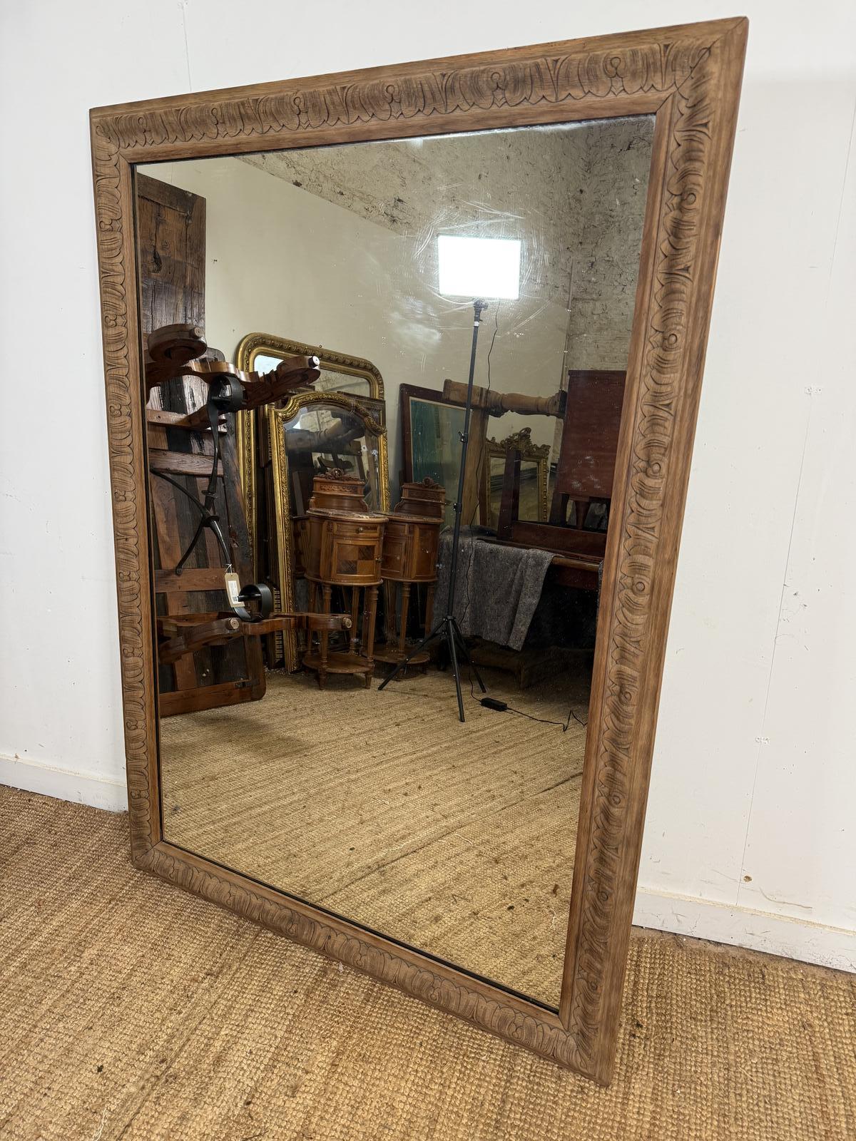 Very Large Scrubbed Oak Mirror (1 of 11) Very Large Scrubbed Oak Mirror (1 of 11)