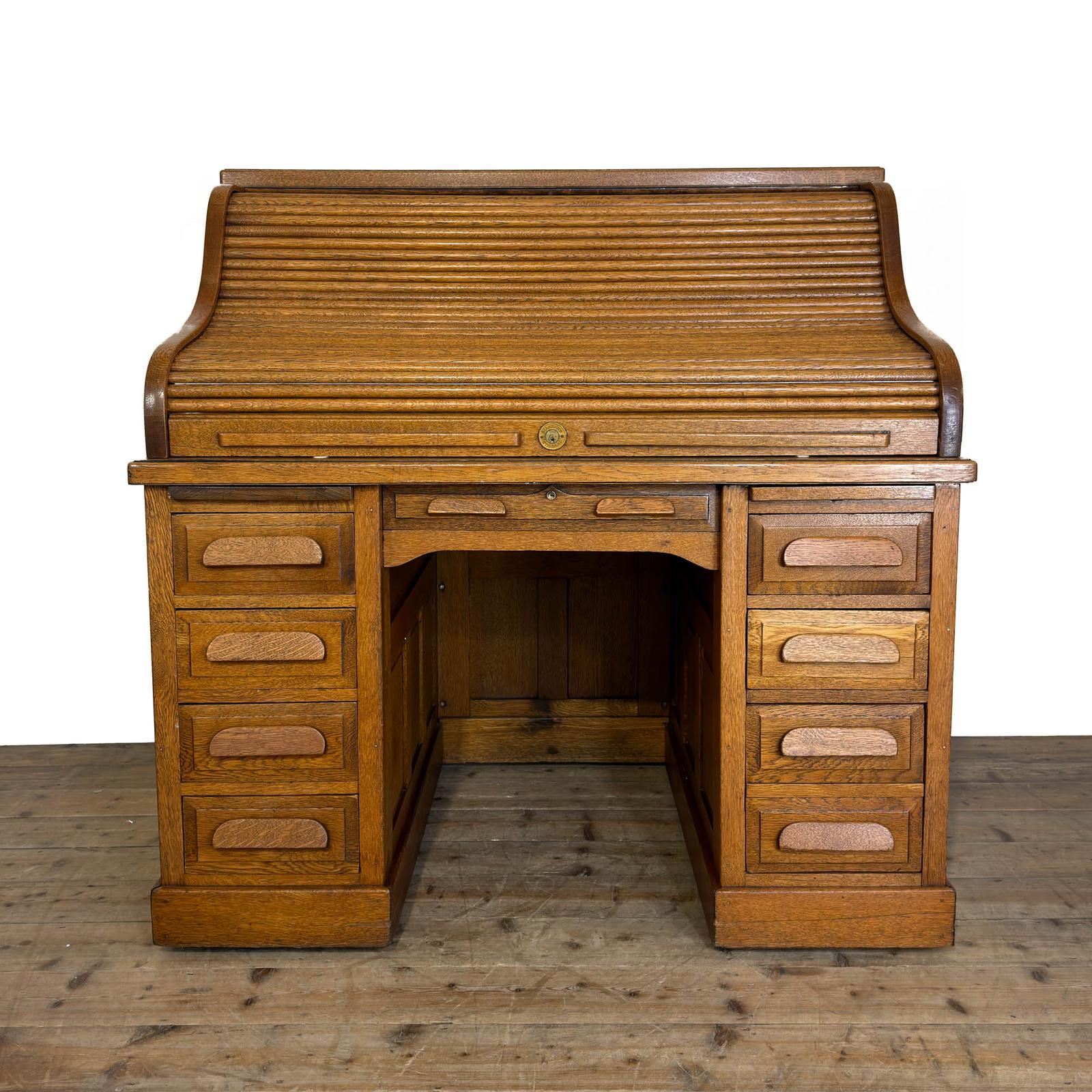 Antique Oak Roll-top Desk (1 of 10) Antique Oak Roll-top Desk (1 of 10)