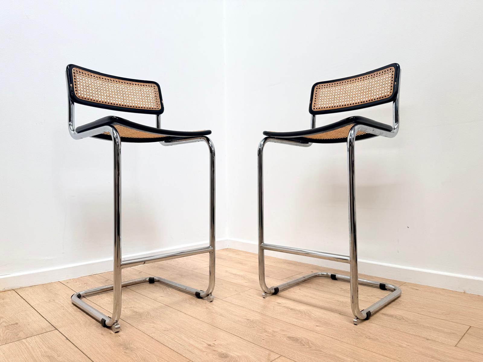 Pair of Vintage Original Cessca Marcel Breuer Bar Stools - Delivery Available 0327 (1 of 22) Pair of Vintage Original Cessca Marcel Breuer Bar Stools - Delivery Available 0327 (1 of 22)
