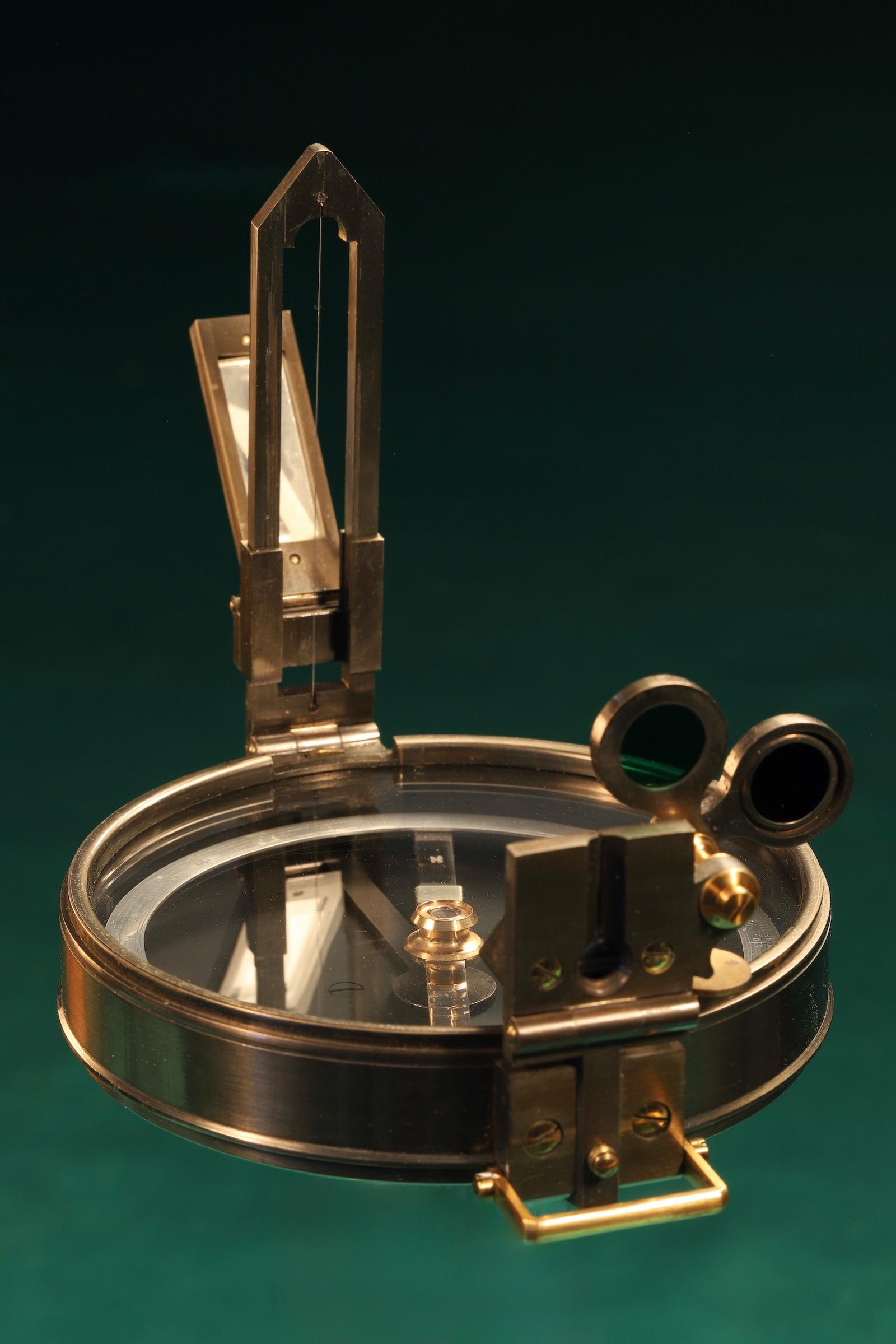 Prismatic Surveying Compass by Francis Barker in Case c.1920 (1 of 8) Prismatic Surveying Compass by Francis Barker in Case c.1920 (1 of 8)