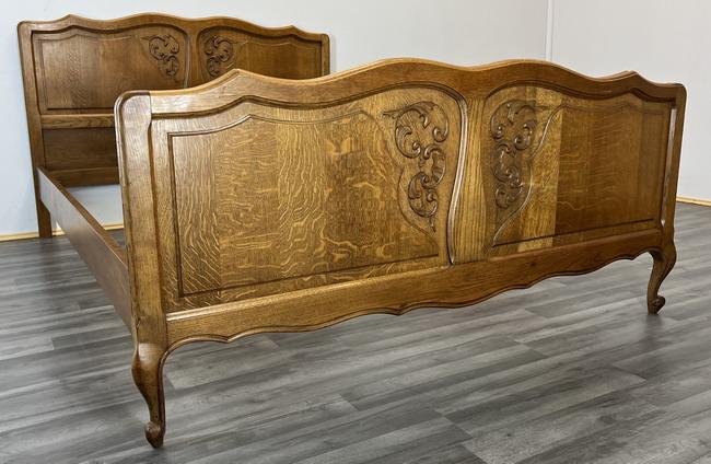 Louis XV Style Vintage French Oak Double Bed (1 of 7) Louis XV Style Vintage French Oak Double Bed (1 of 7)