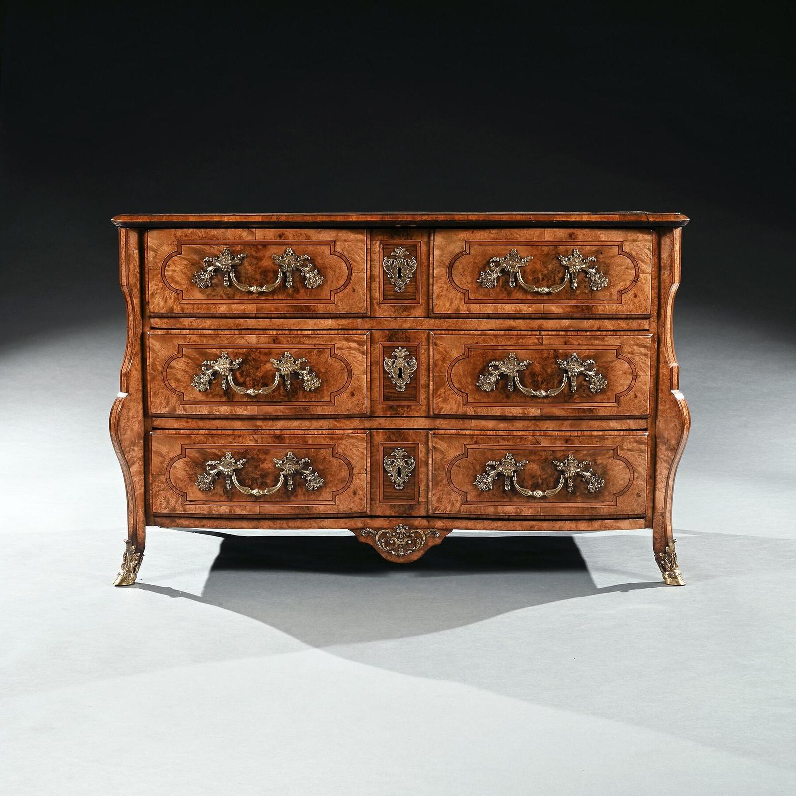 Early 18th Century Regence Burr Maple Commode Attributed to Thomas Hache of Grenoble (1 of 8)