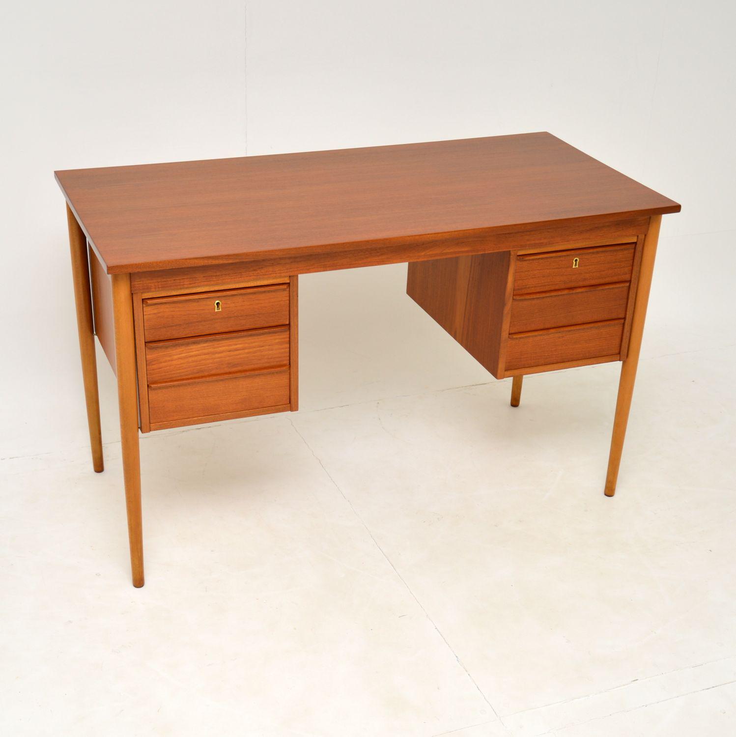 Danish Teak Desk Vintage 1960’s (1 of 10) Danish Teak Desk Vintage 1960’s (1 of 10)