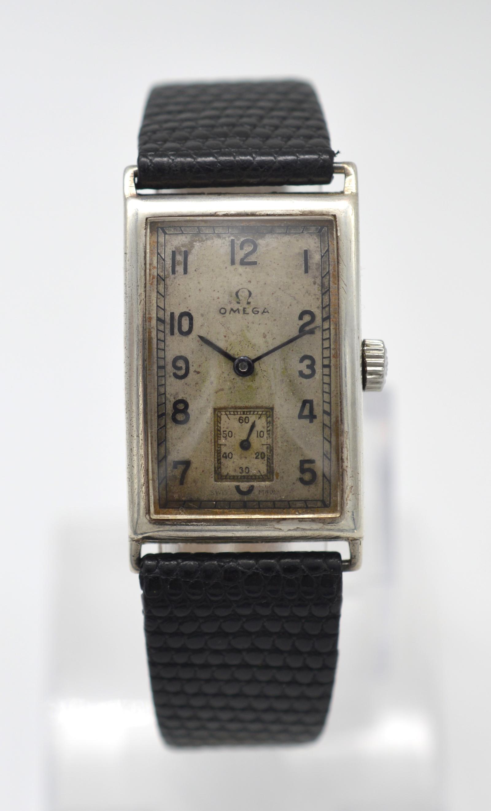 1939 Omega 'Tank' Style T17 Wristwatch (1 of 6) 1939 Omega 'Tank' Style T17 Wristwatch (1 of 6)