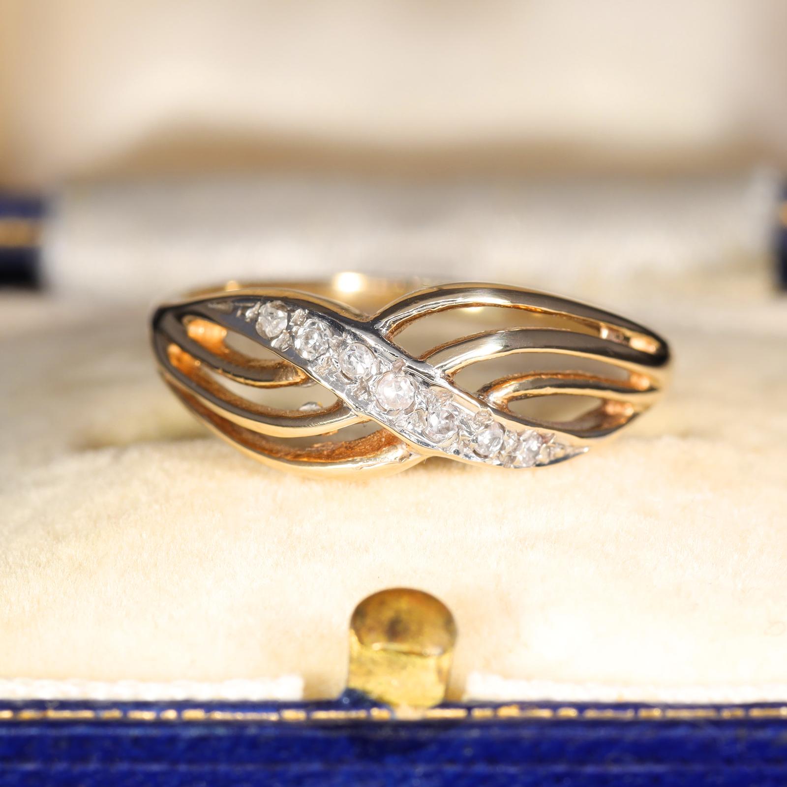 The Vintage Diamond Wave Ring (1 of 6)