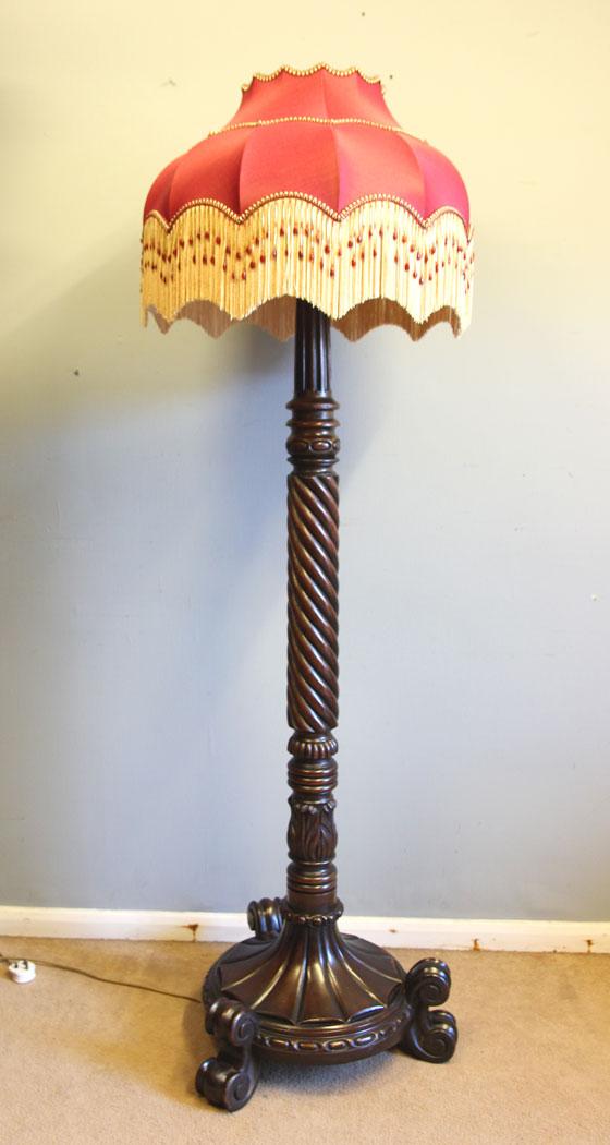 Antique Mahogany Standard Lamp (1 of 10)