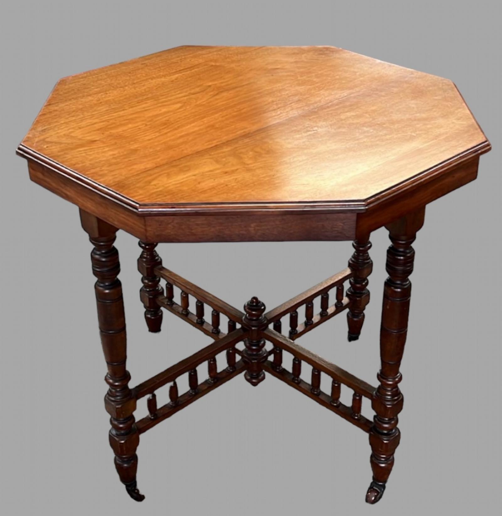 A Satinised Beech Centre or Side Table (1 of 3)