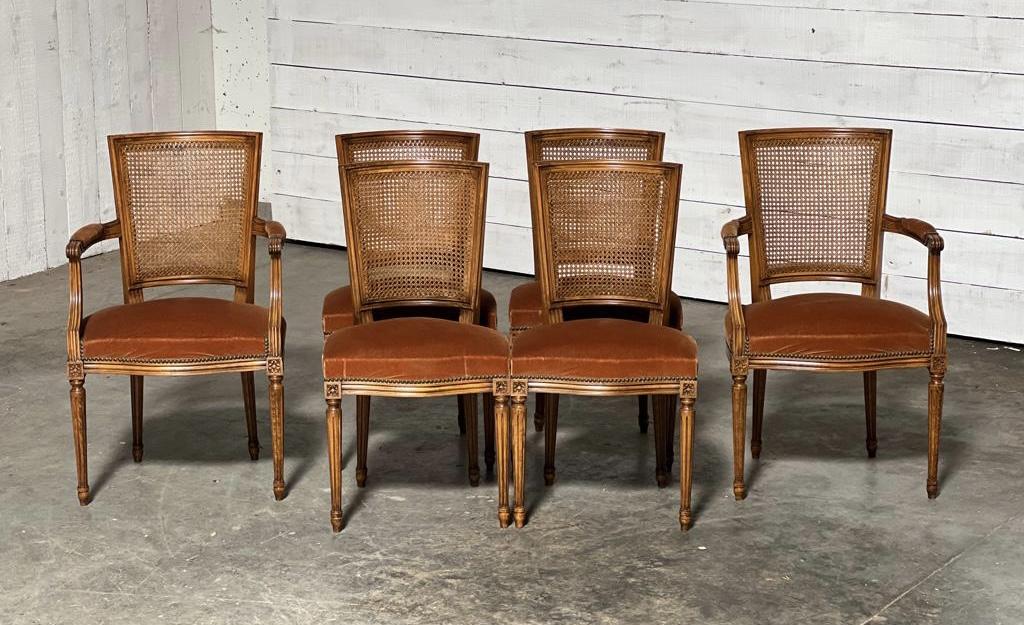 Quality Set 6 French Dining Chairs (1 of 1)