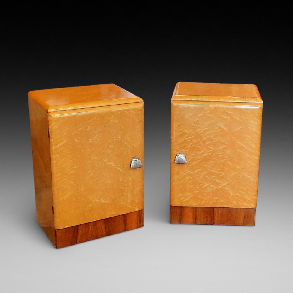 Pair of Art Deco Bedside Cabinets (1 of 6)