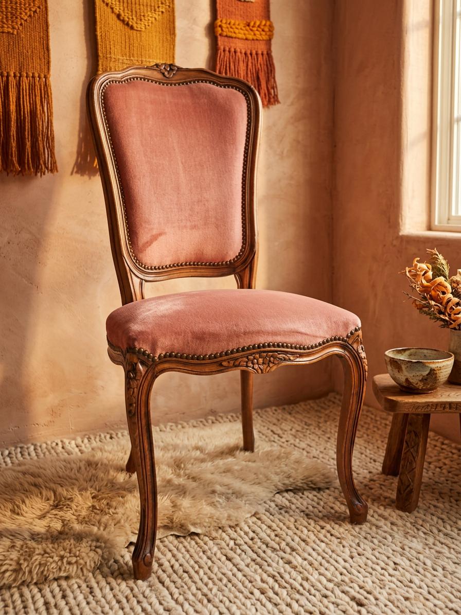 Antique French Style Bedroom Parlour Reading Chair with Intricate Carving (1 of 10) Antique French Style Bedroom Parlour Reading Chair with Intricate Carving (1 of 10)