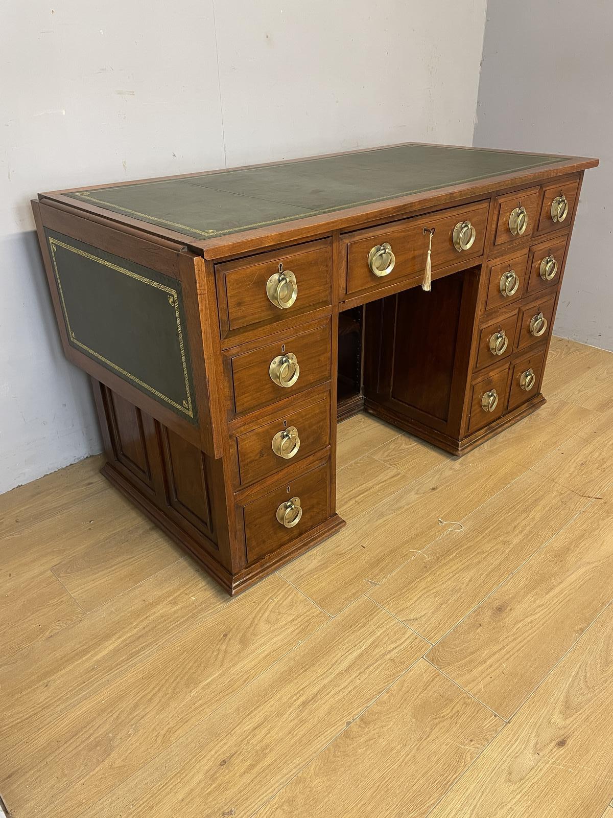 Arts & Crafts Liberty Style Walnut Freestanding Desk Superb Quality (1 of 16)