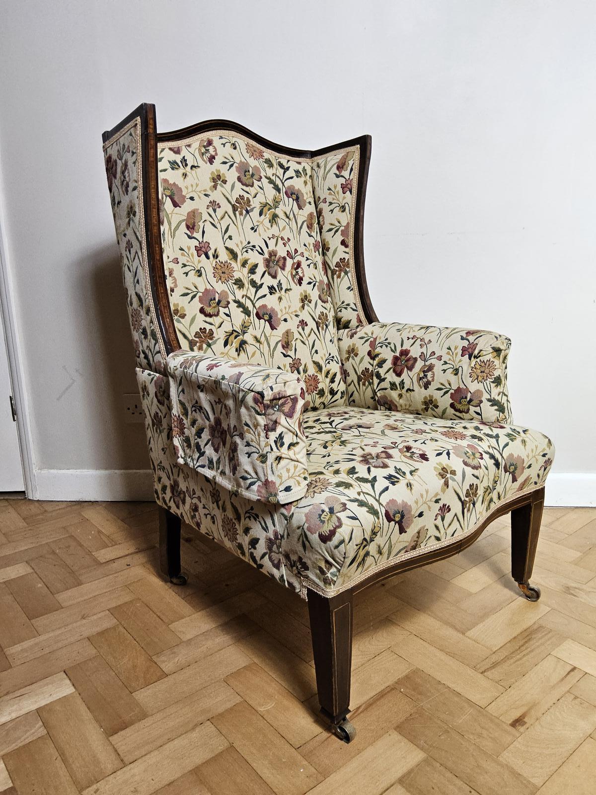 Edwardian Mahogany Framed Armchair (1 of 7) Edwardian Mahogany Framed Armchair (1 of 7)