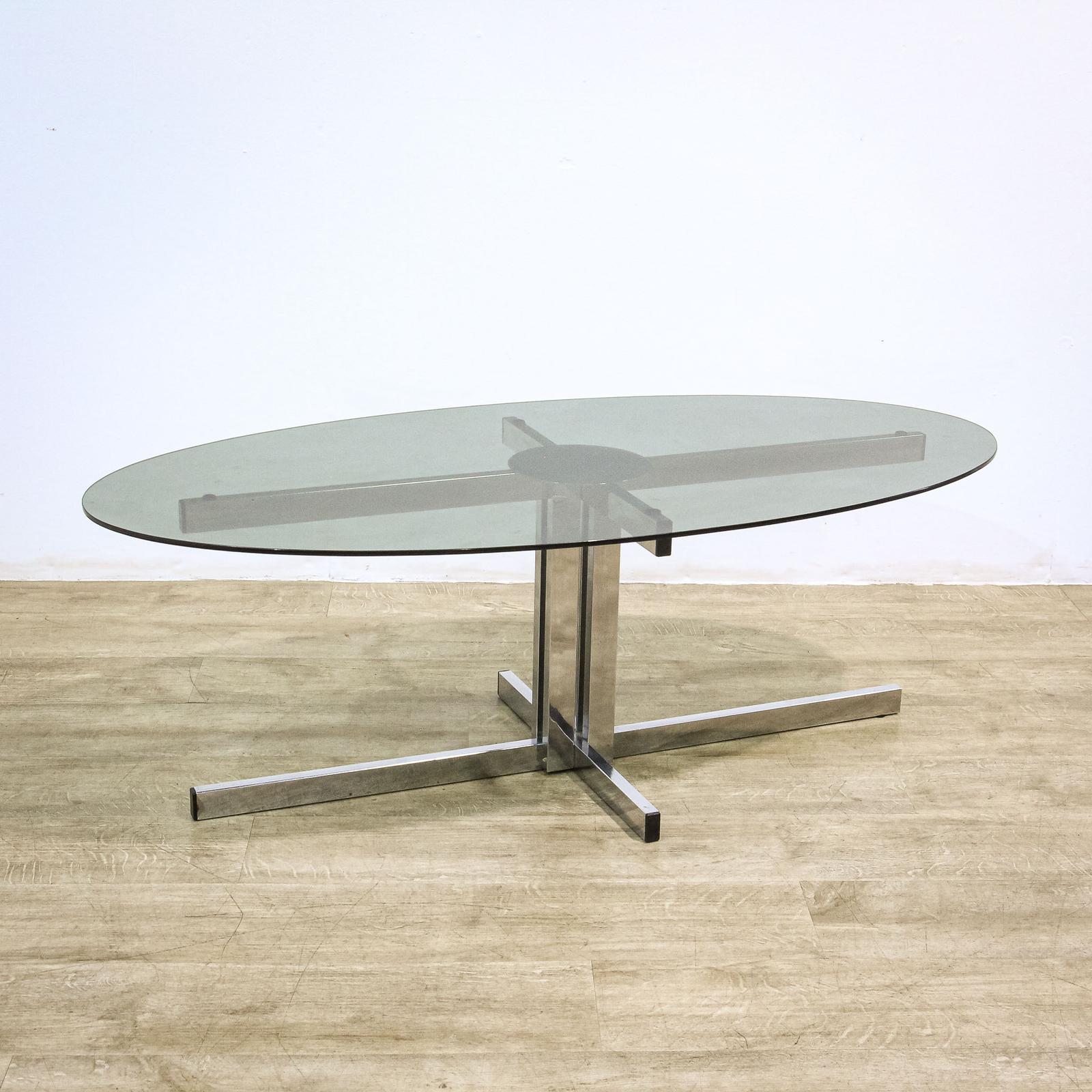 Pieff Glass & Chrome Coffee Table (1 of 8) Pieff Glass & Chrome Coffee Table (1 of 8)