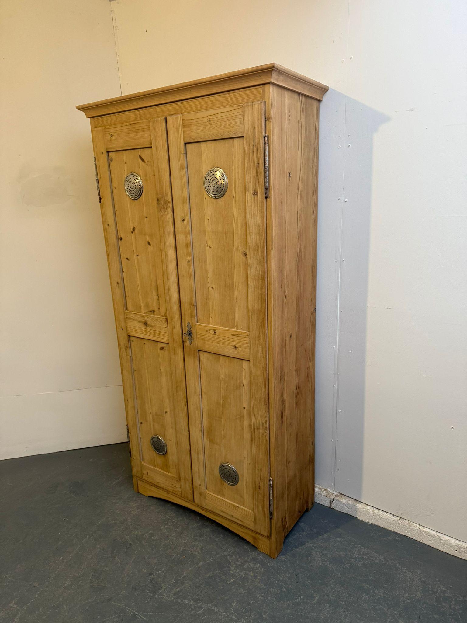 A Lovely Georgian Antique /old Pine Narrow Kitchen Storage Cupboard to Wax/paint (1 of 9)