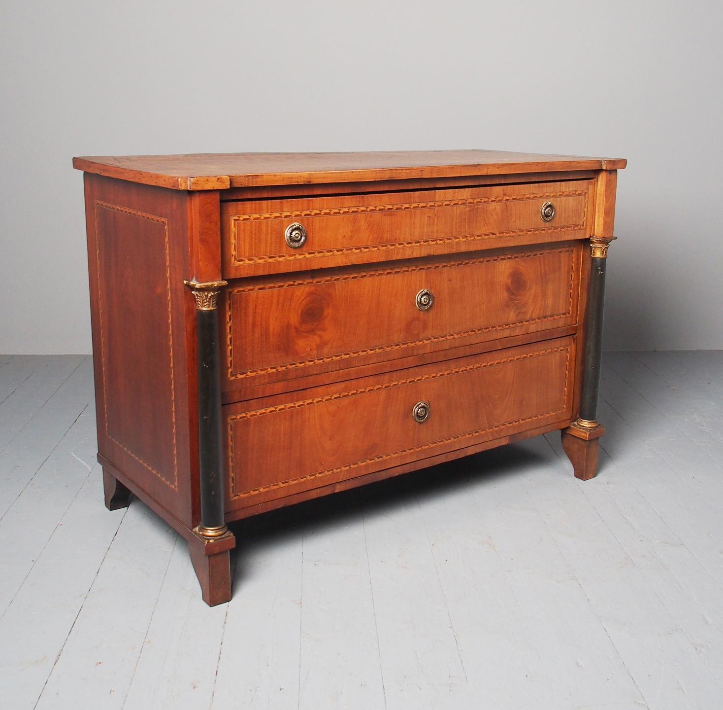 Georgian Italian Inlaid Commode / Chest of Drawers (1 of 9) Georgian Italian Inlaid Commode / Chest of Drawers (1 of 9)