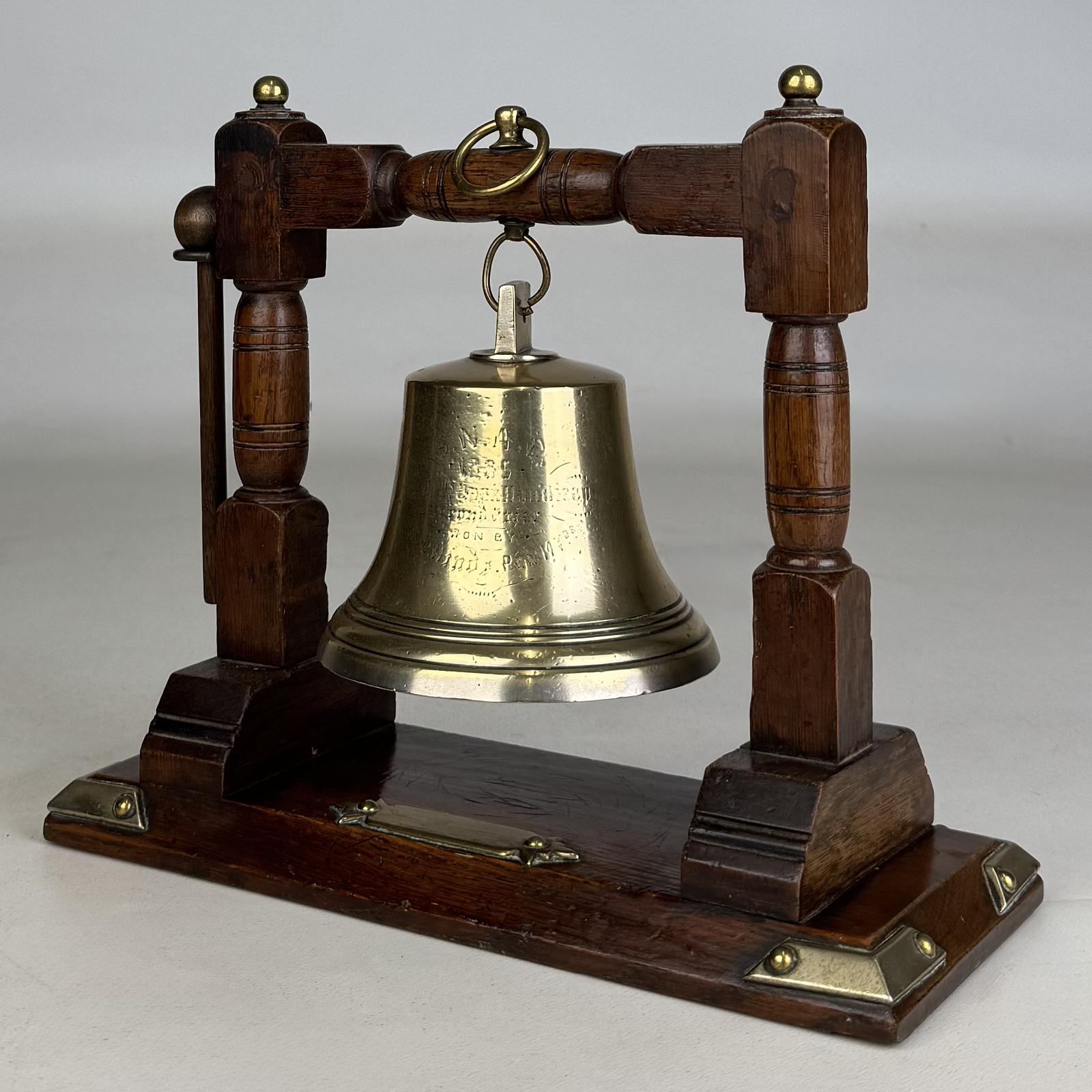 Antique 20th Century Brass Edwardian Bell With Oak Stand (1 of 10) Antique 20th Century Brass Edwardian Bell With Oak Stand (1 of 10)