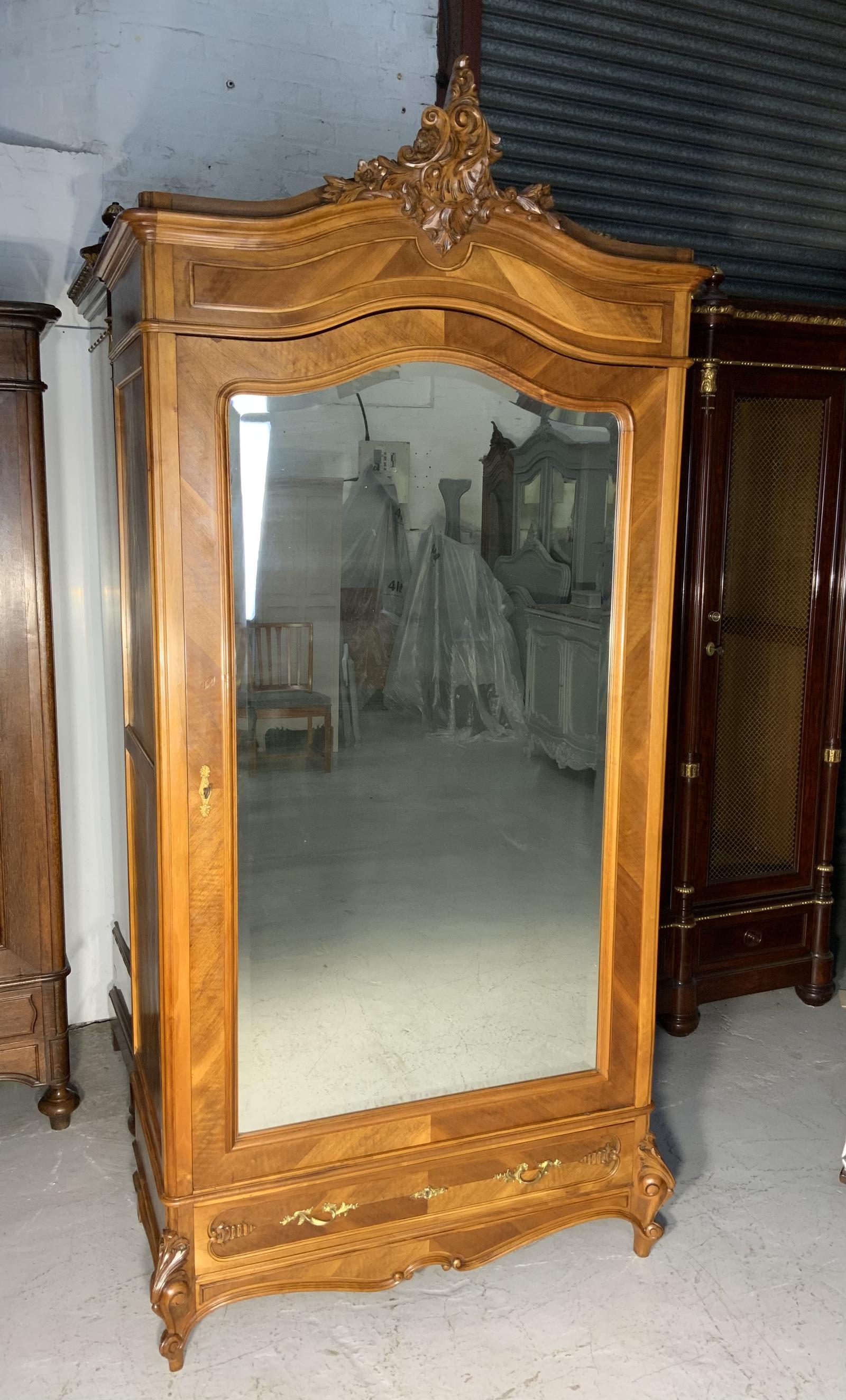 Carved French Walnut Armoire (1 of 7) Carved French Walnut Armoire (1 of 7)