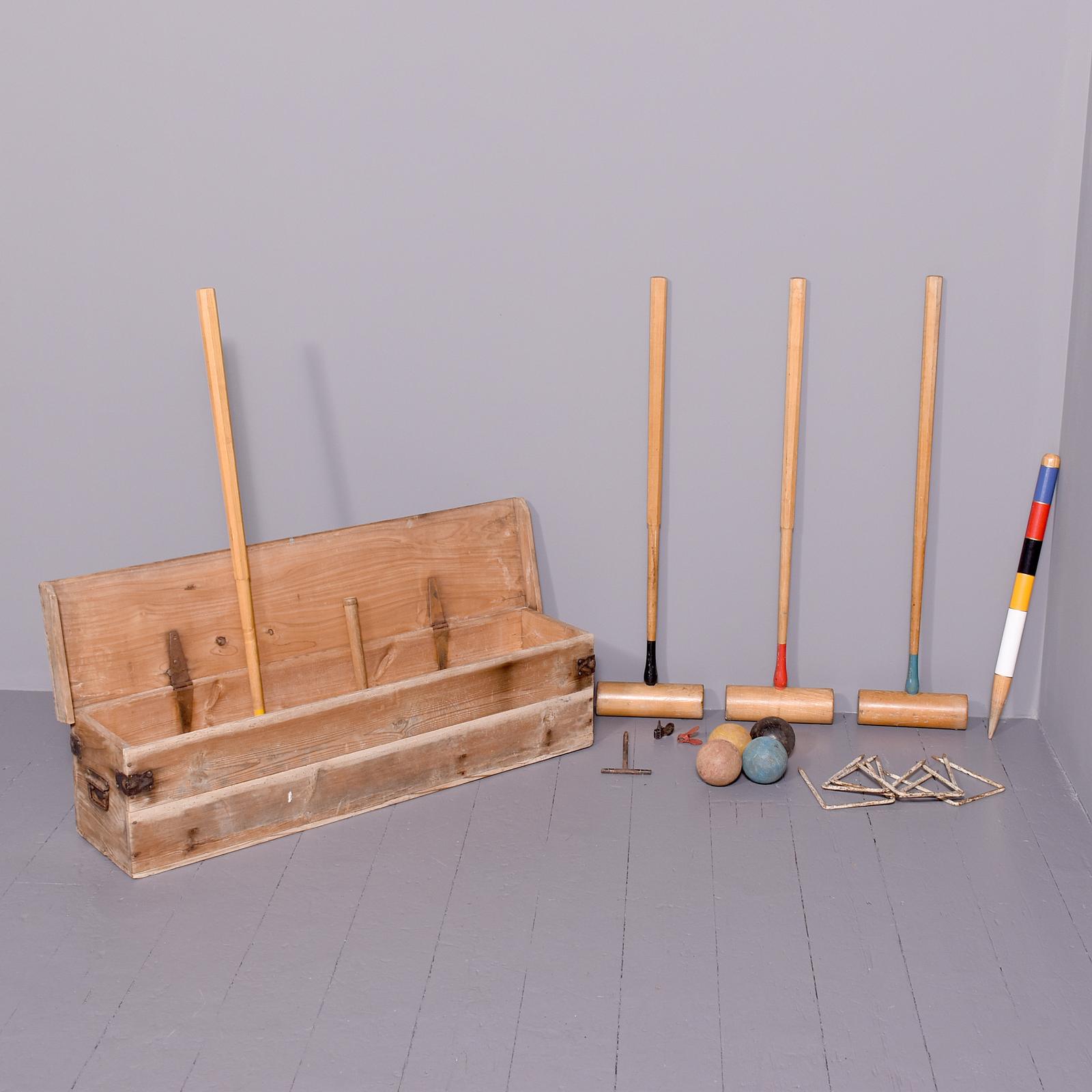 Pine Cased Croquet Set (1 of 5)