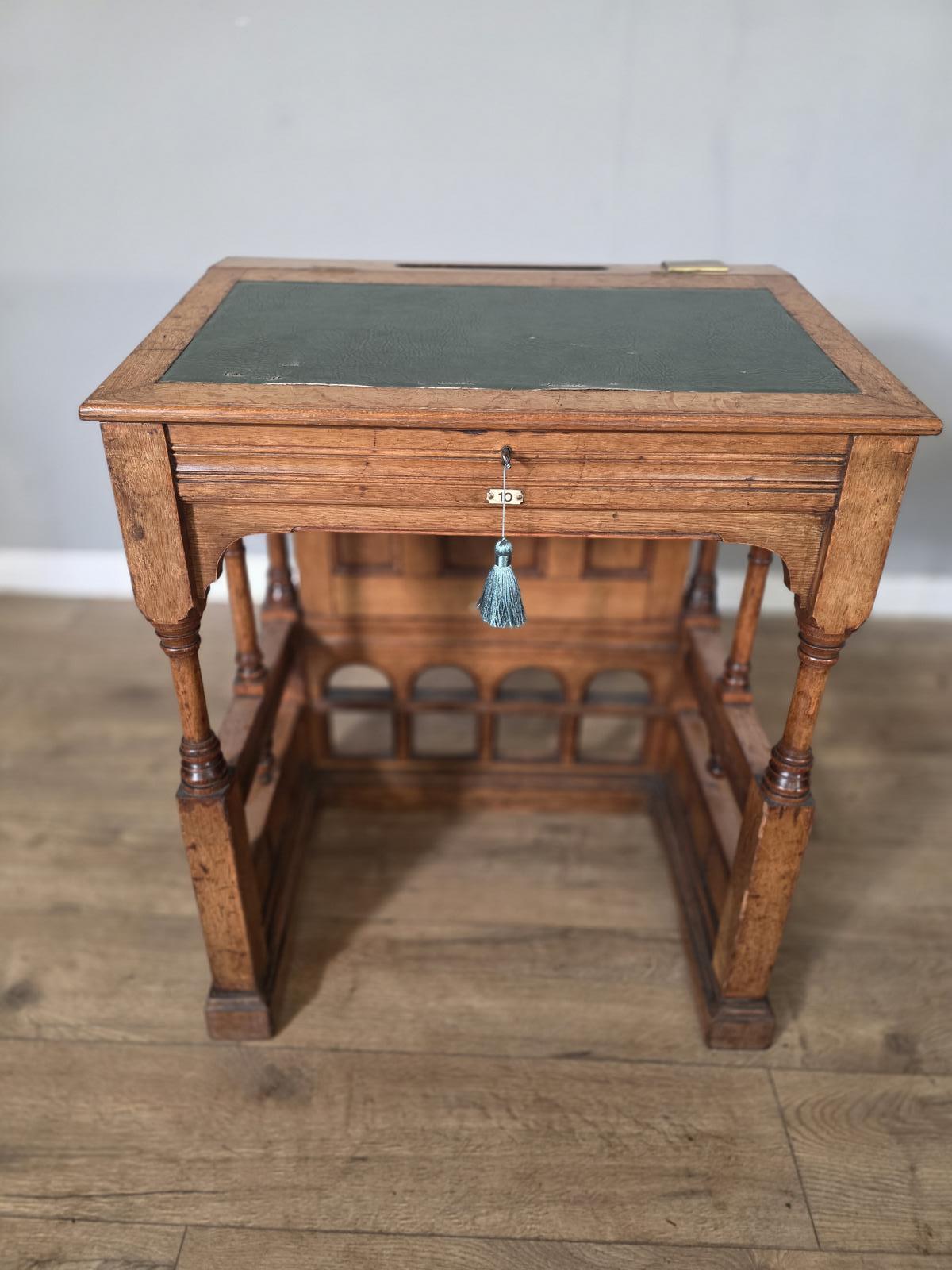 Antique 1890s Clarks Desk Made by Simpsons of Kendall (1 of 15)