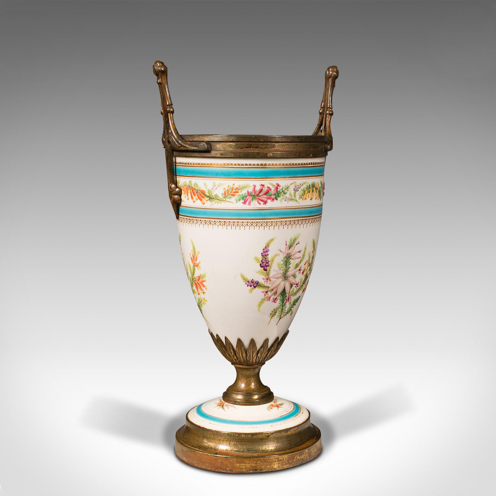 Antique Mantlepiece Jardiniere, French Ceramic Planter (1 of 10)