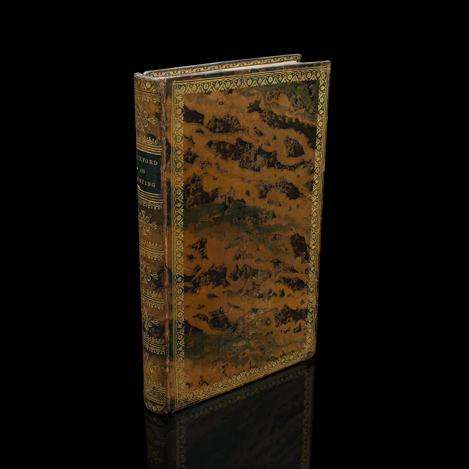 Antique Book - Thoughts on Hunting by William Beckford  - English Georgian 1810 (1 of 12)