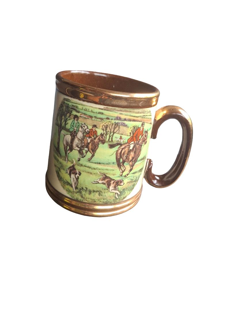Vintage Gibsons Tankard - Fox Hunting Scenes c.1950 (1 of 5) Vintage Gibsons Tankard - Fox Hunting Scenes c.1950 (1 of 5)