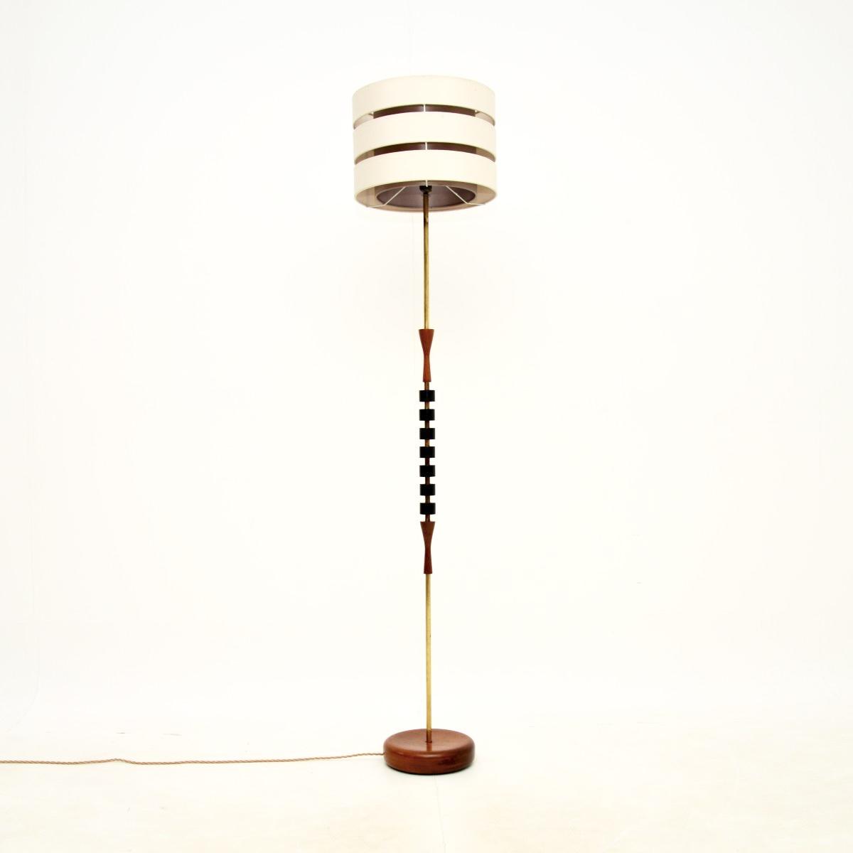Danish Vintage Teak & Brass Floor Lamp (1 of 6) Danish Vintage Teak & Brass Floor Lamp (1 of 6)