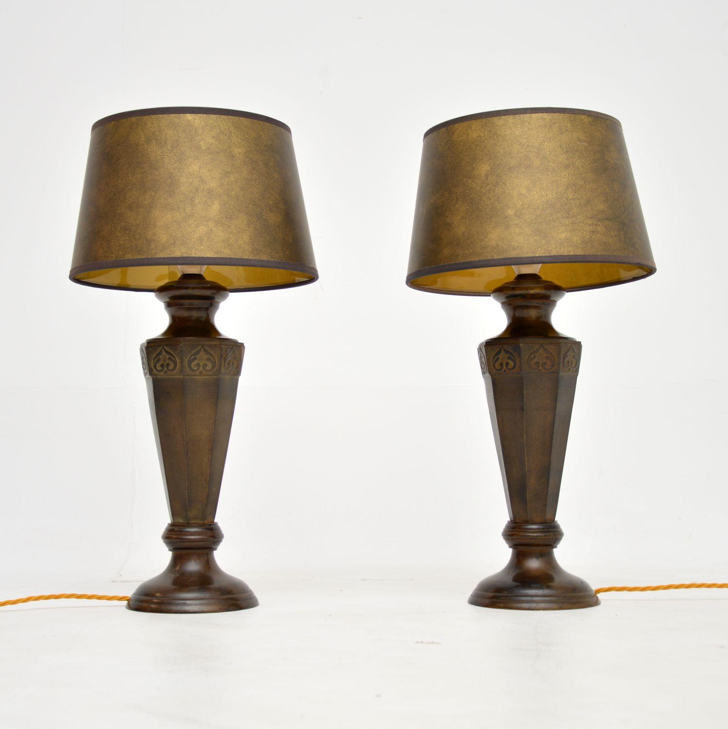 Pair of Neoclassical Style Bronze Table Lamps (1 of 8) Pair of Neoclassical Style Bronze Table Lamps (1 of 8)