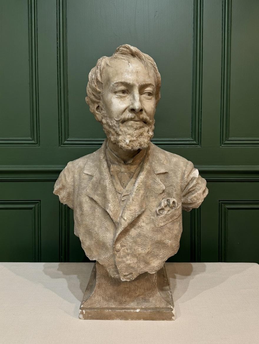 Large 19th Century French Plaster Bust (1 of 10) Large 19th Century French Plaster Bust (1 of 10)