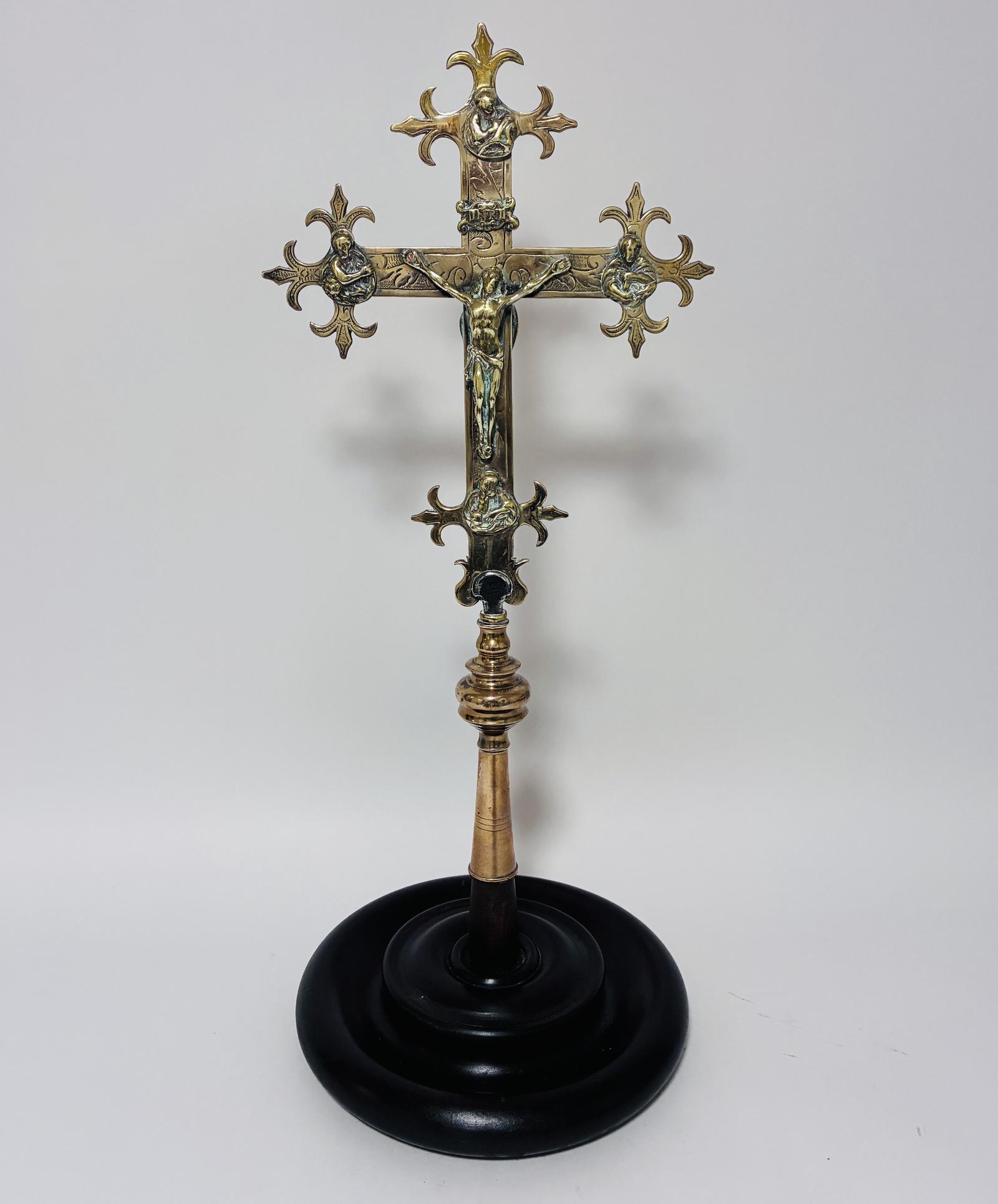 18th Century Brass Processional Cross (1 of 15) 18th Century Brass Processional Cross (1 of 15)