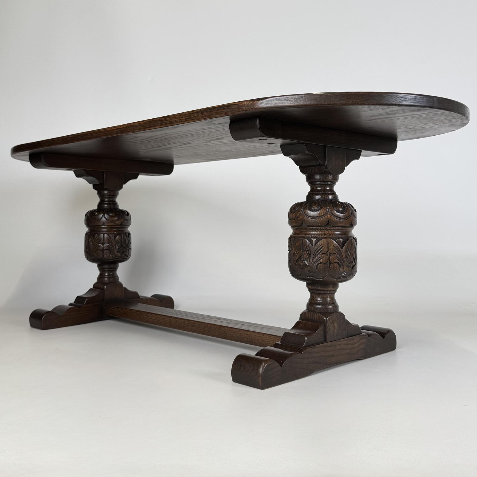 Antique 20th Century Coffee Table In Oak (1 of 10)