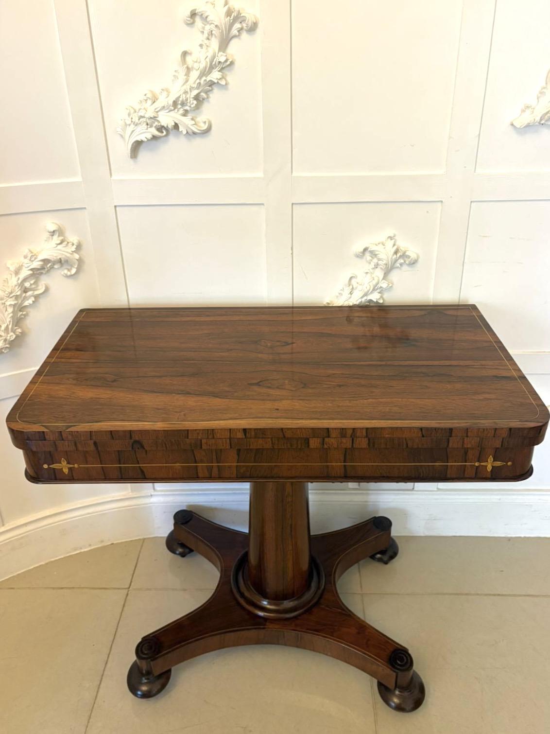 English Rosewood Card Tables - main image