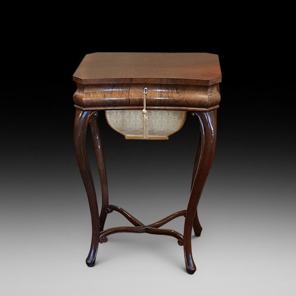 Mid 19th Century Rosewood Sewing Table (1 of 6)
