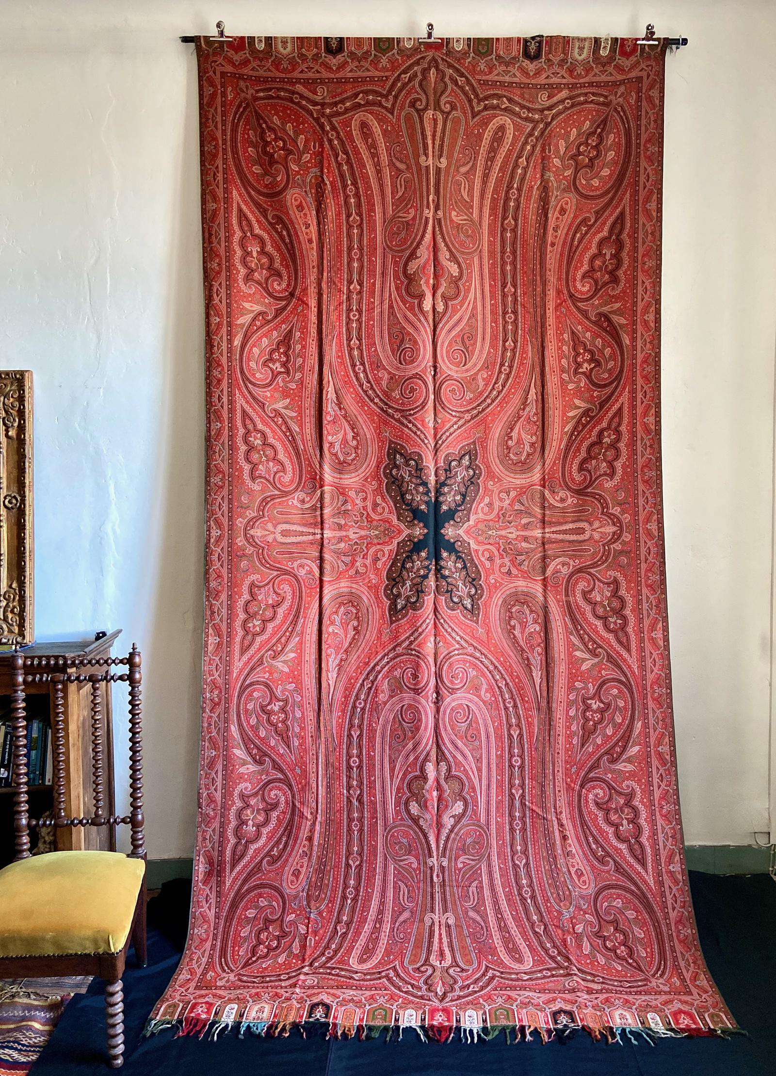 Antique Kashmir Shawl / Throw (1 of 6) Antique Kashmir Shawl / Throw (1 of 6)