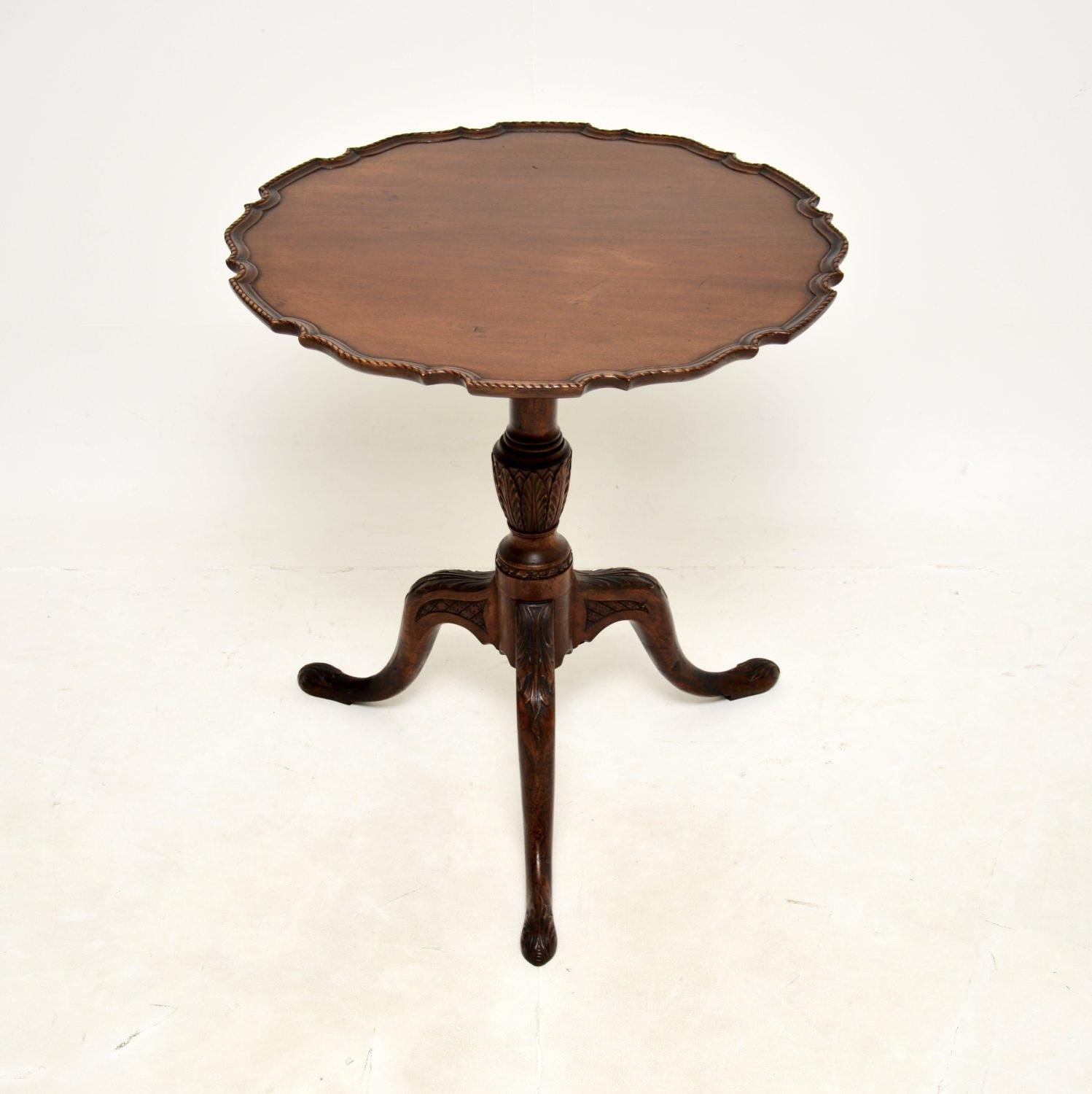 Antique Georgian Mahogany Snap Top Occasional Table (1 of 11)