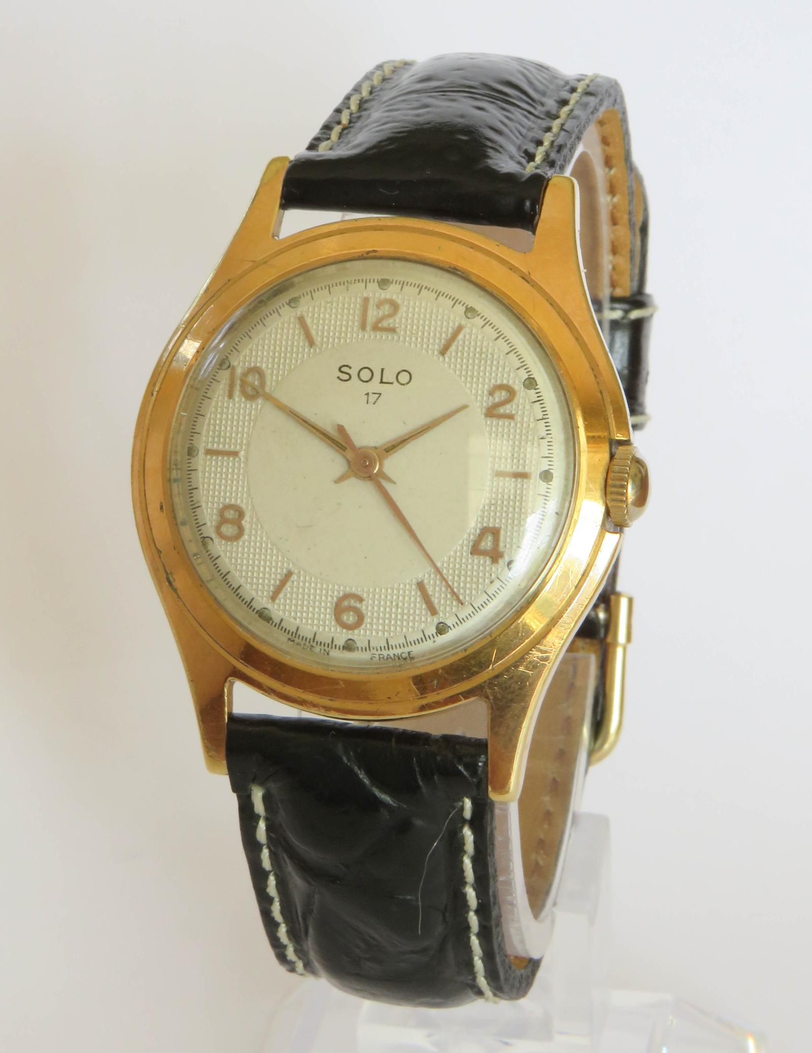 Watch : Gents 1950s Solo Wrist Watch (1 of 5)