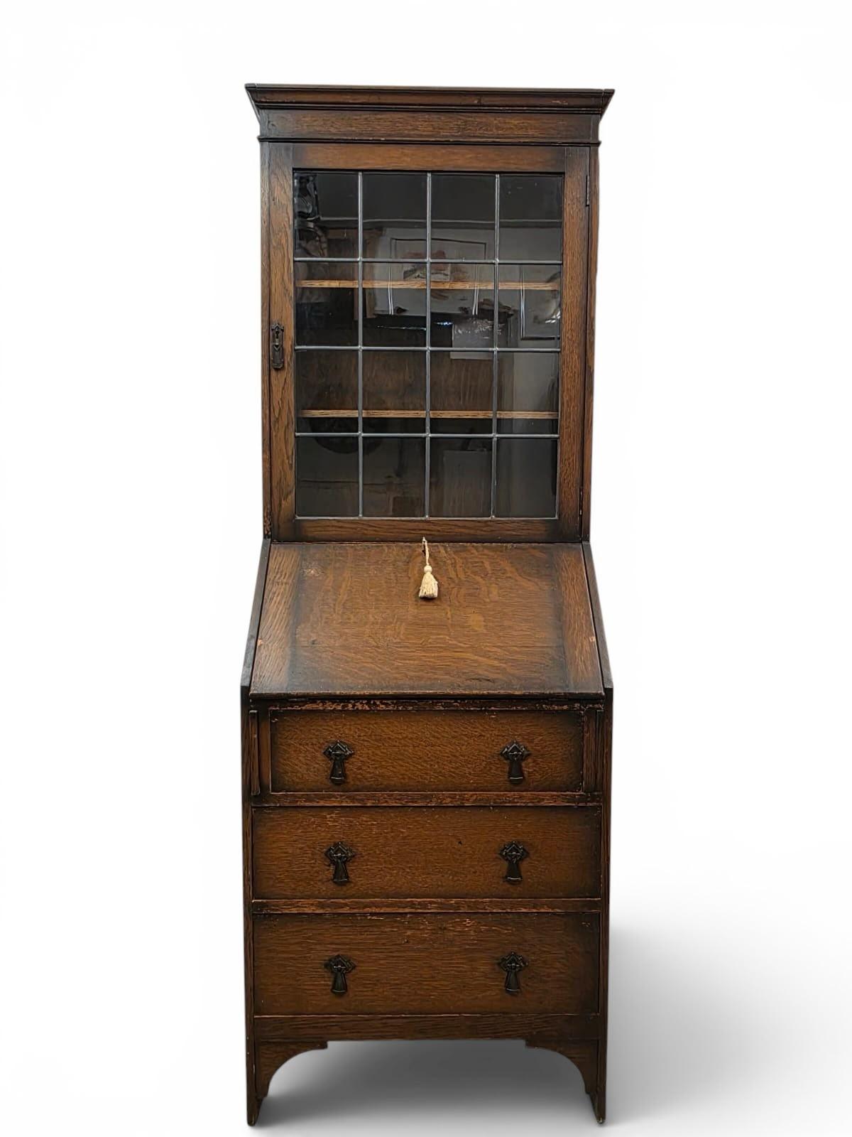 Antique Oak Bureau Bookcase by C.W.S. / C1920 (1 of 13) Antique Oak Bureau Bookcase by C.W.S. / C1920 (1 of 13)