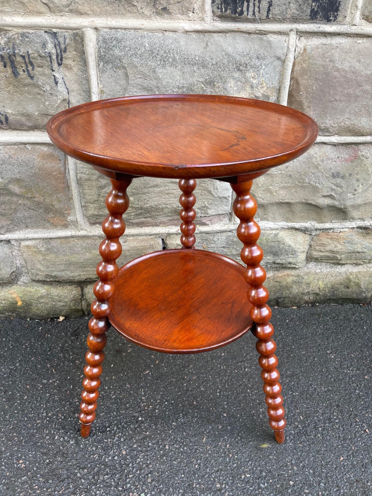 Antique Walnut Bobbin Turned Table (1 of 6)