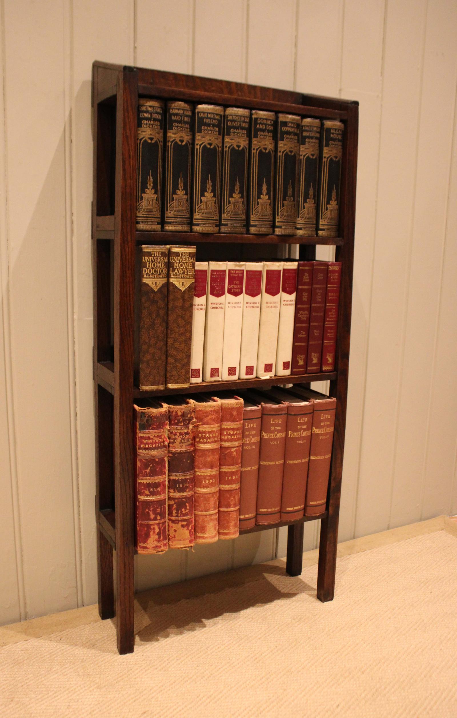 Edwardian Oak Open Back Bookcase (1 of 13) Edwardian Oak Open Back Bookcase (1 of 13)