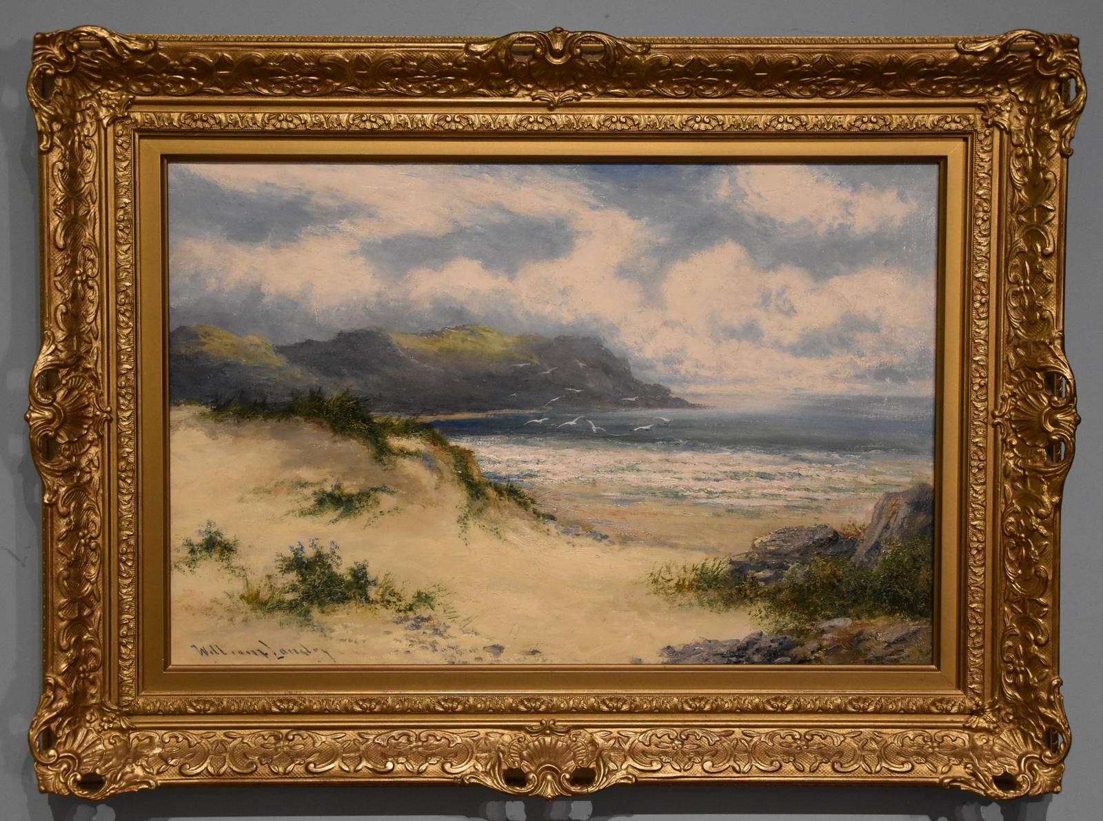 Oil Painting by William Langley - The Beach View (1 of 5) Oil Painting by William Langley - The Beach View (1 of 5)