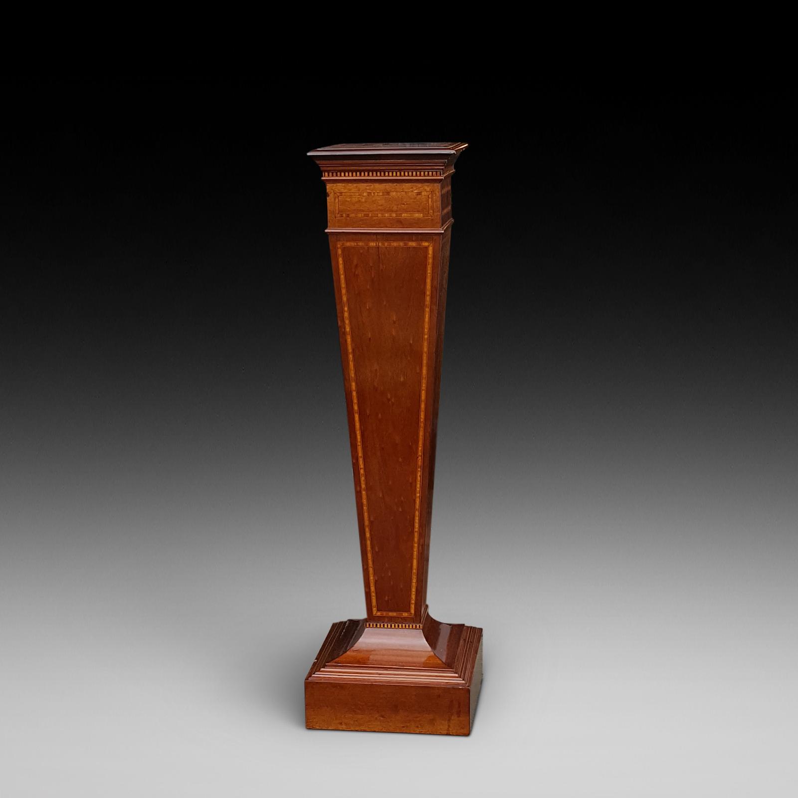 Edwardian Sheraton Style Mahogany Pedestal (1 of 6)